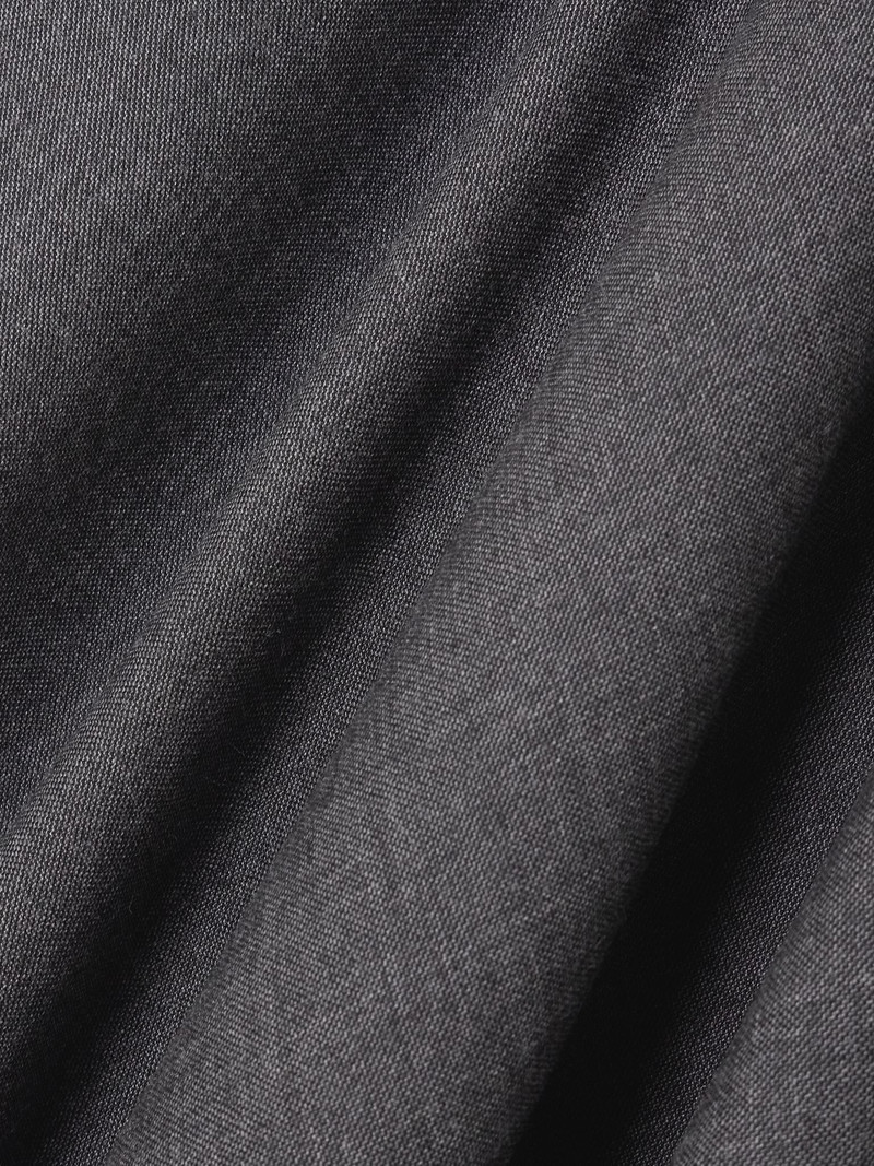 Embroidered wool midi skirt Gray 4