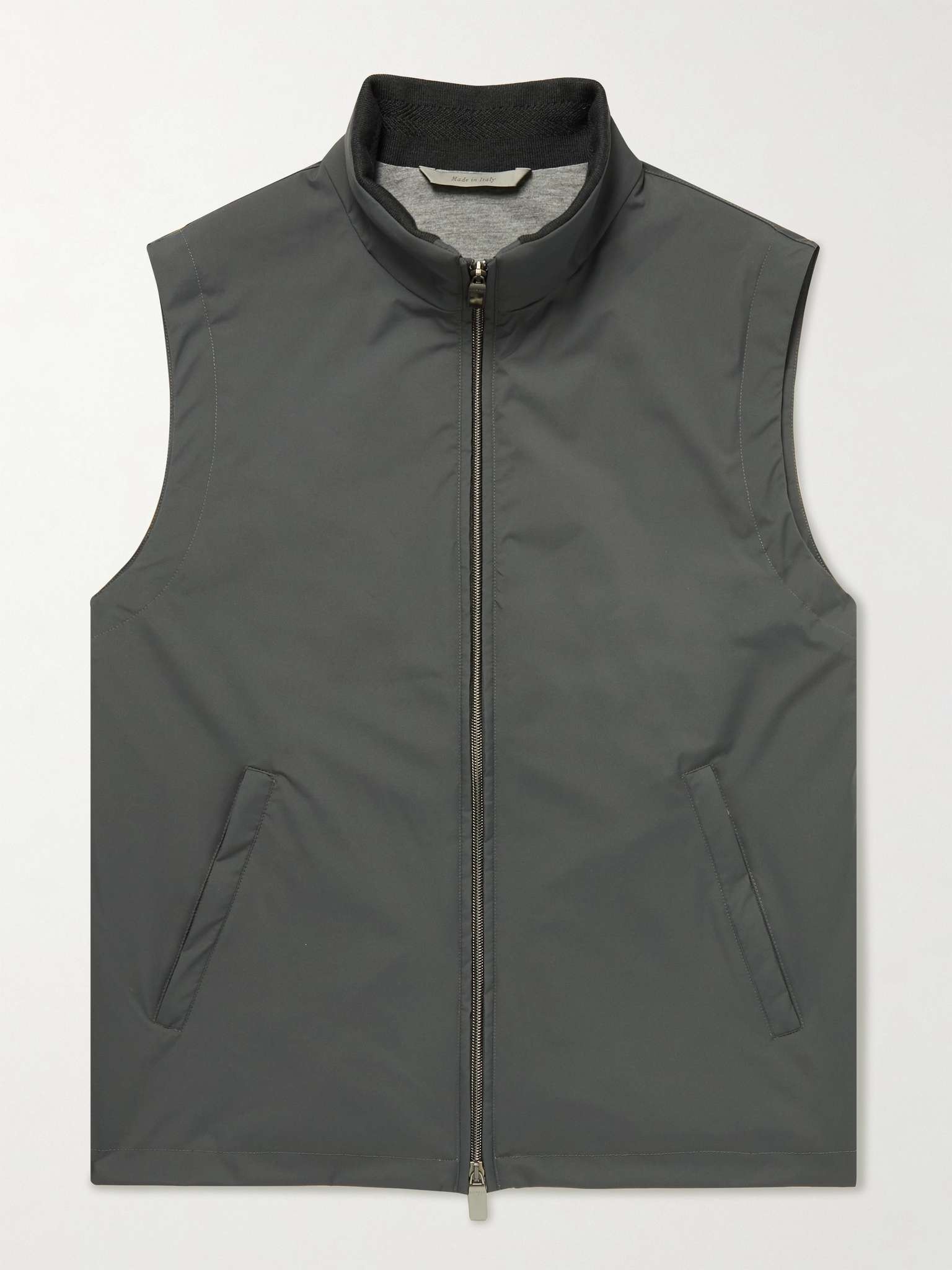 Slim-Fit Rain & Wind Tech-Shell Gilet - 1