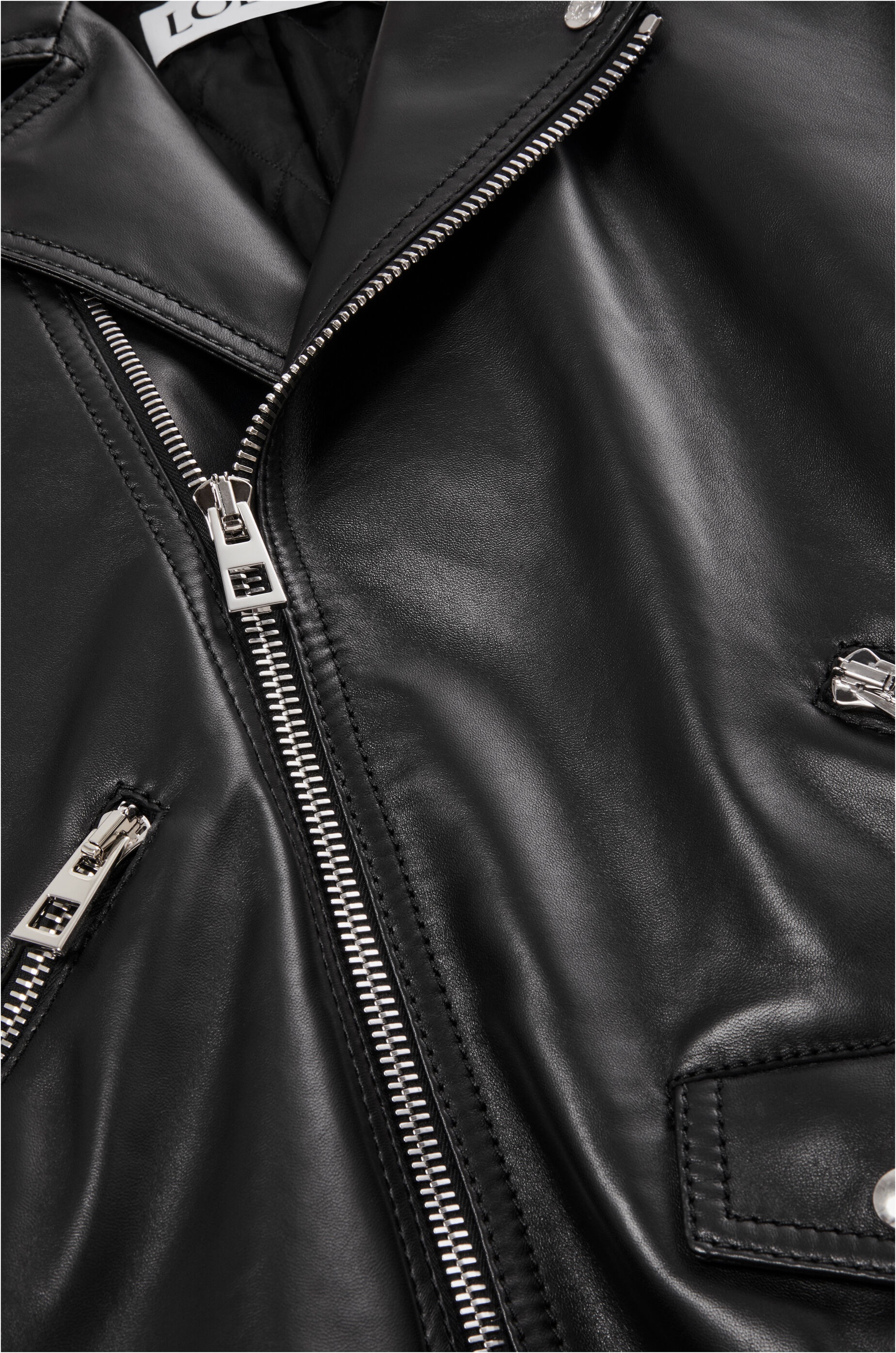 Biker jacket in nappa lambskin - 3