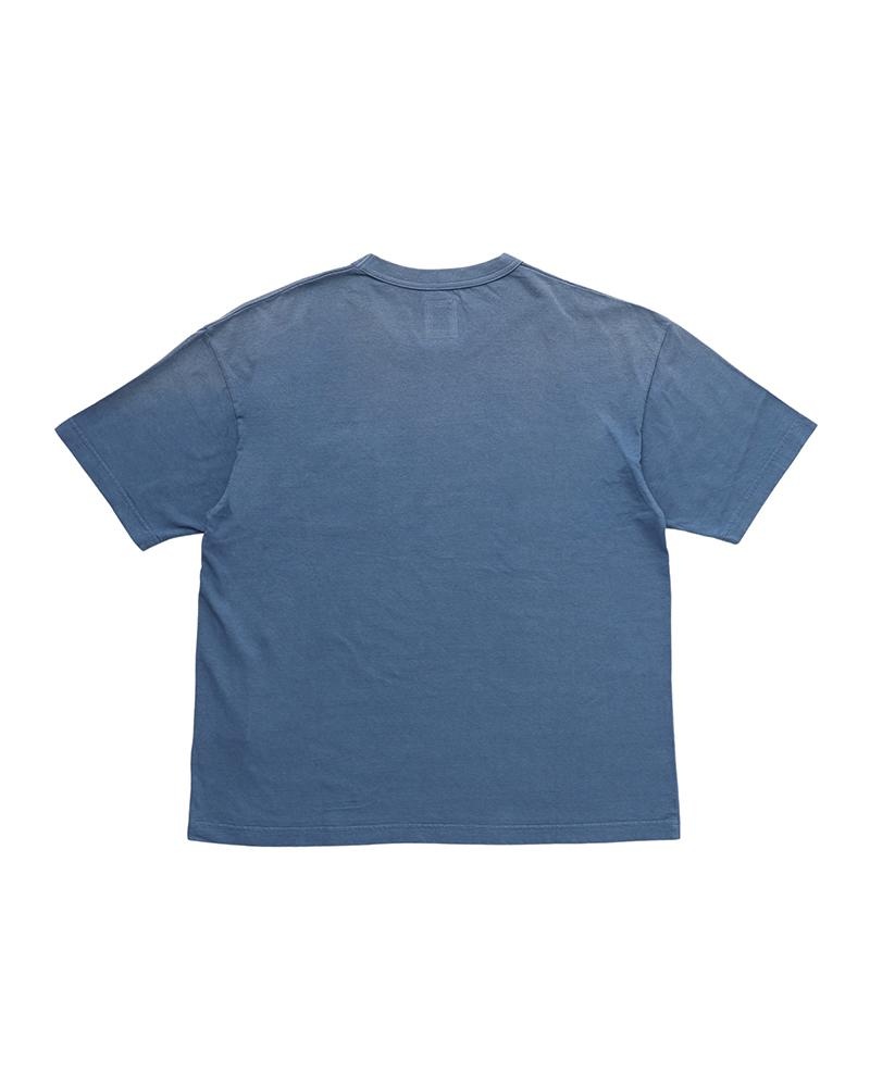 JUMBO TEE S/S DMGD BLUE - 2