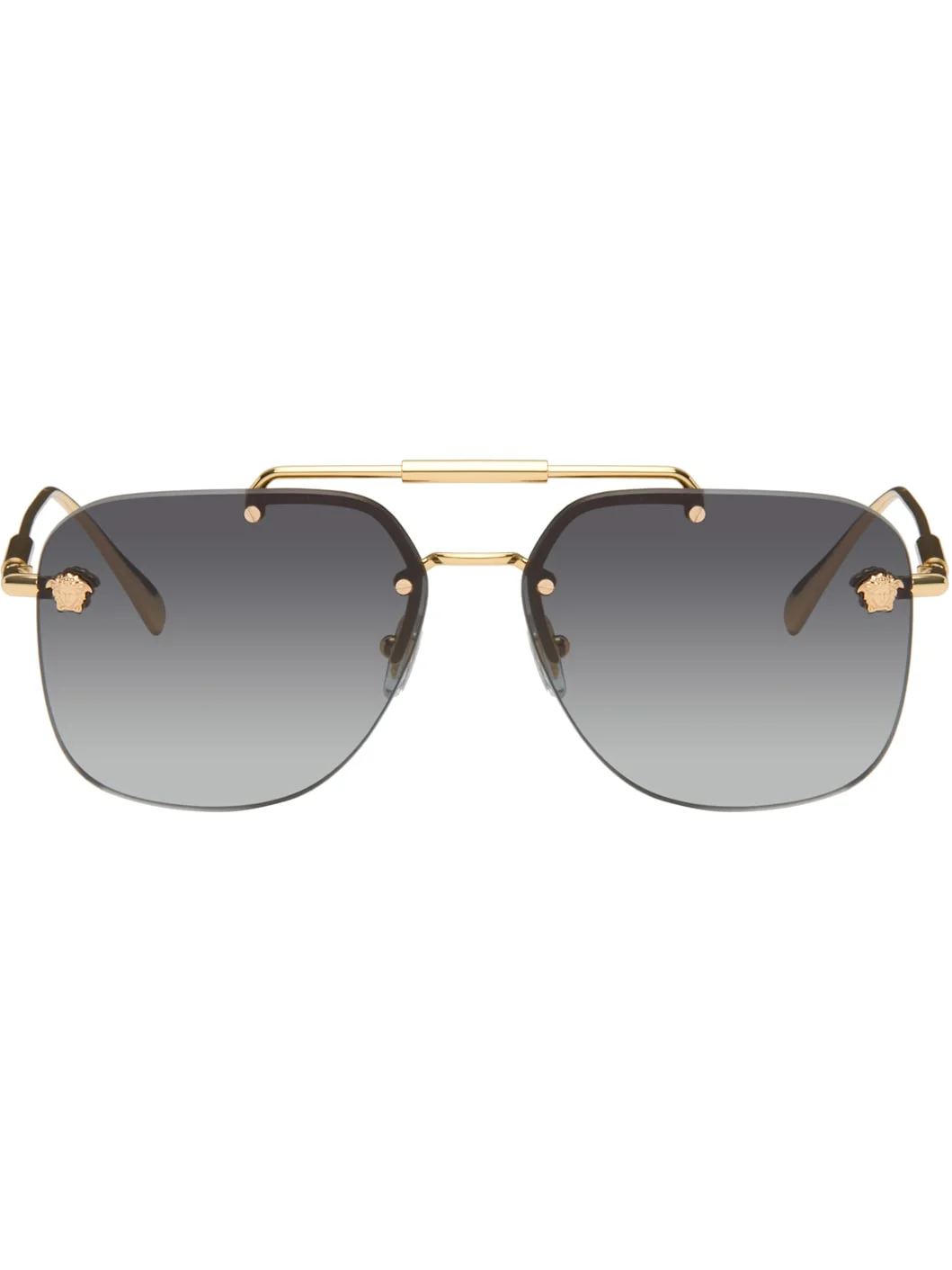 Gold Medusa Pilot Sunglasses - 1