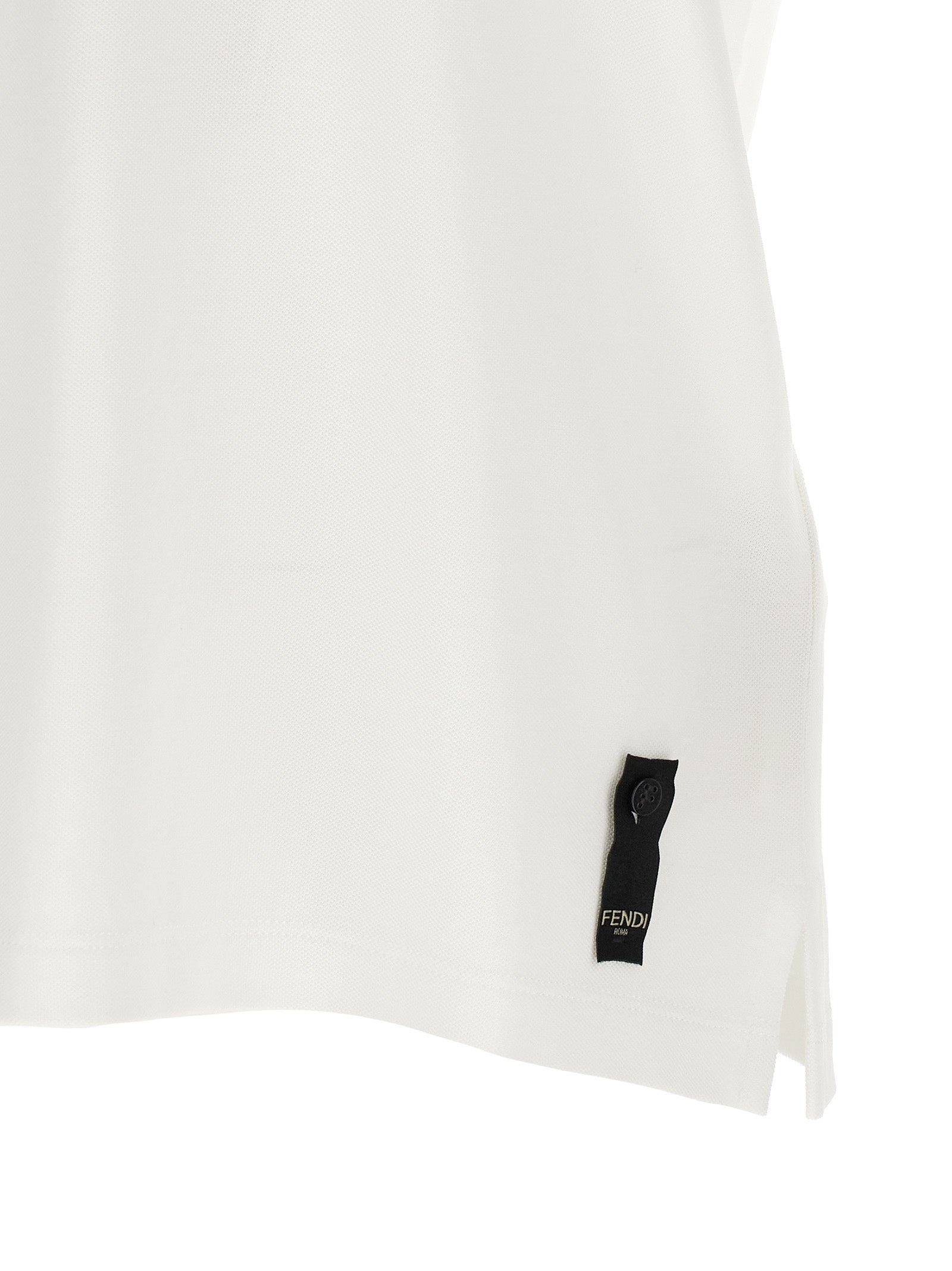 Ff Metallic Logo Shirt Polo White - 4