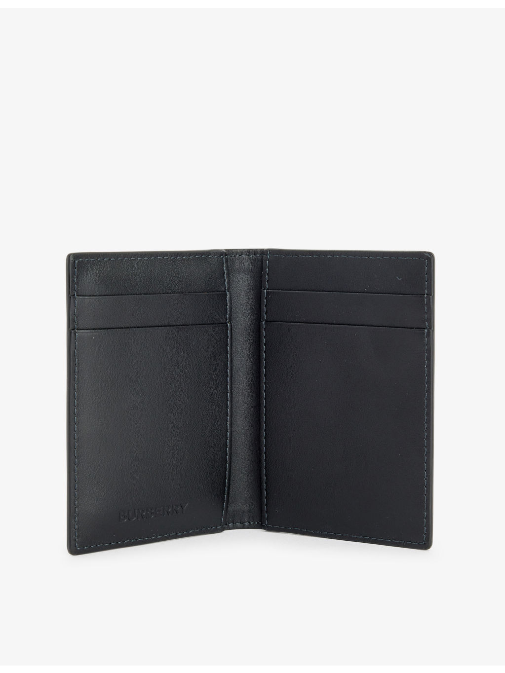 Check-pattern coated-canvas cardholder - 4