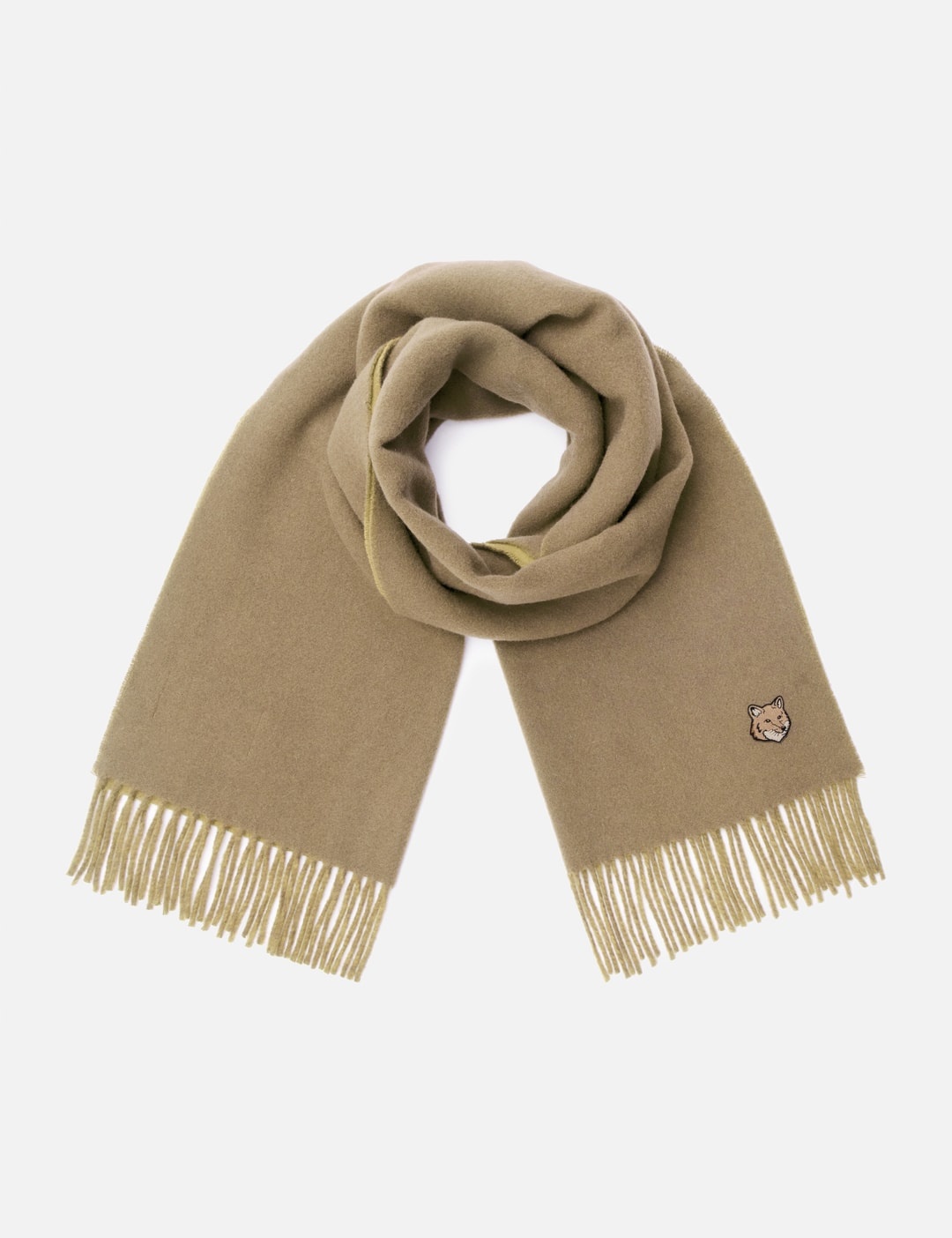 小物 BOLD FOX HEAD DOUBLE FACE SCARF Maison Kitsuné BOLD FOX HEAD DOUBLE FACE SCARF - 20965038 | REVERSIBLE