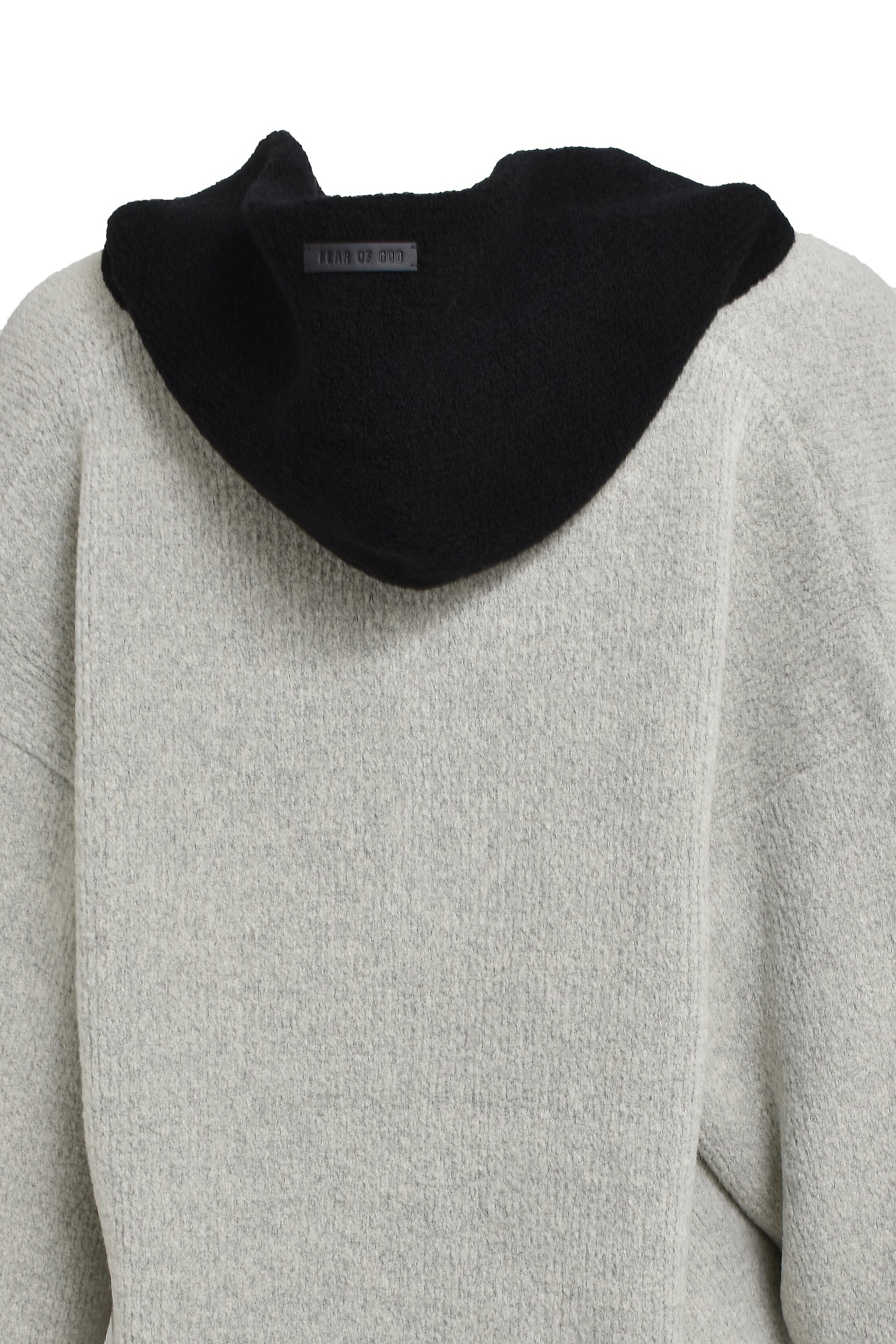 BOUCLE POLO HOODIE / DOVE GRY - 5