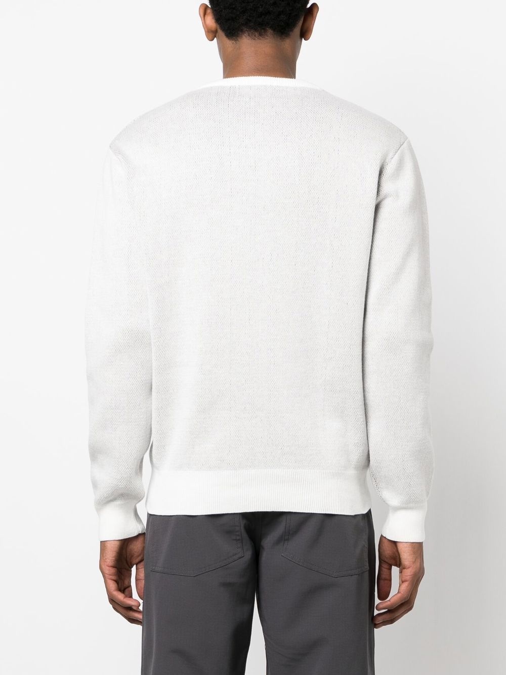 intarsia-knit crew neck jumper - 4