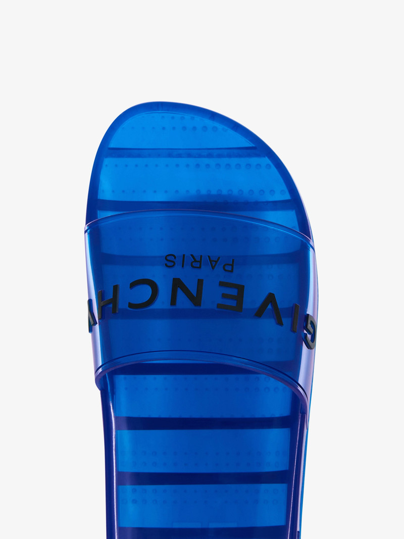 GIVENCHY PARIS FLAT SANDALS IN TRANSPARENT RUBBER 6