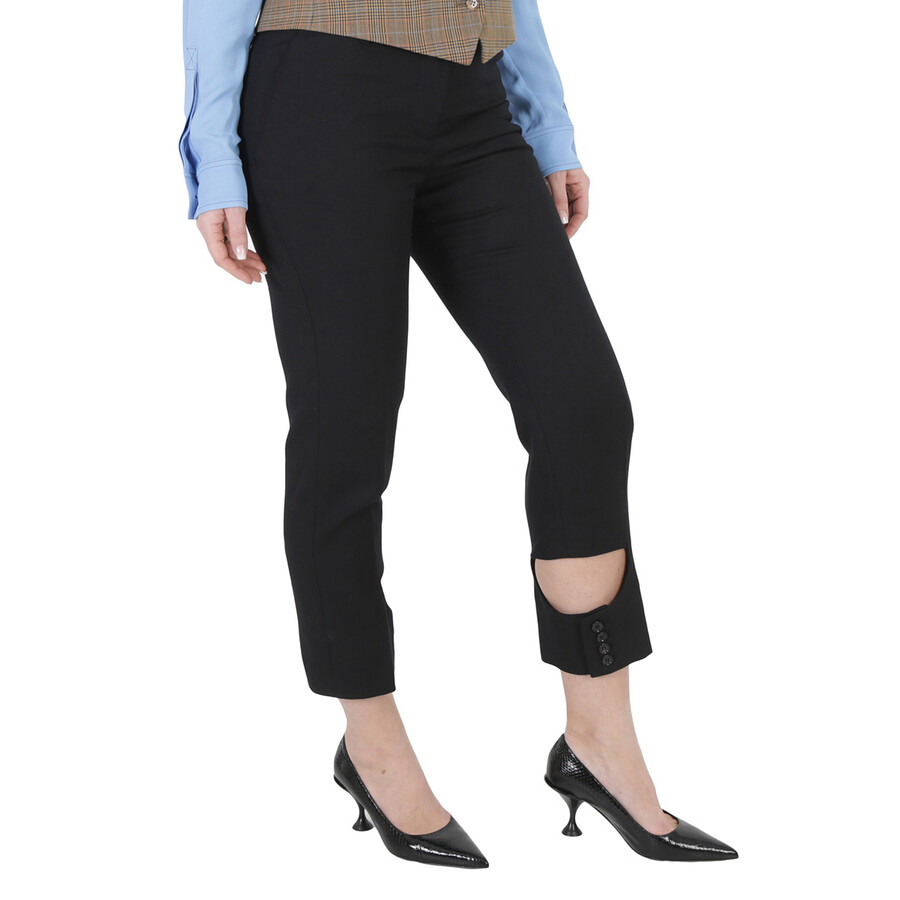 Burberry Ladies Cut-Out Detail Tailored Trousers - 5