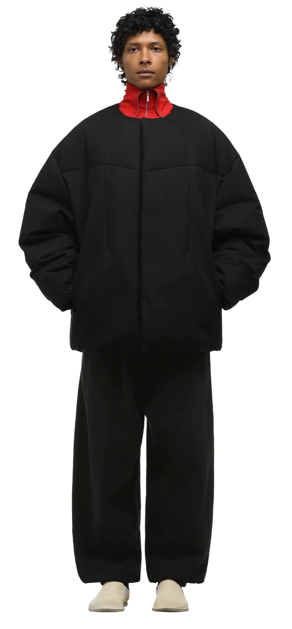 entire studios POD PUFFER BLACK - ESU-W25-1018-BL | REVERSIBLE