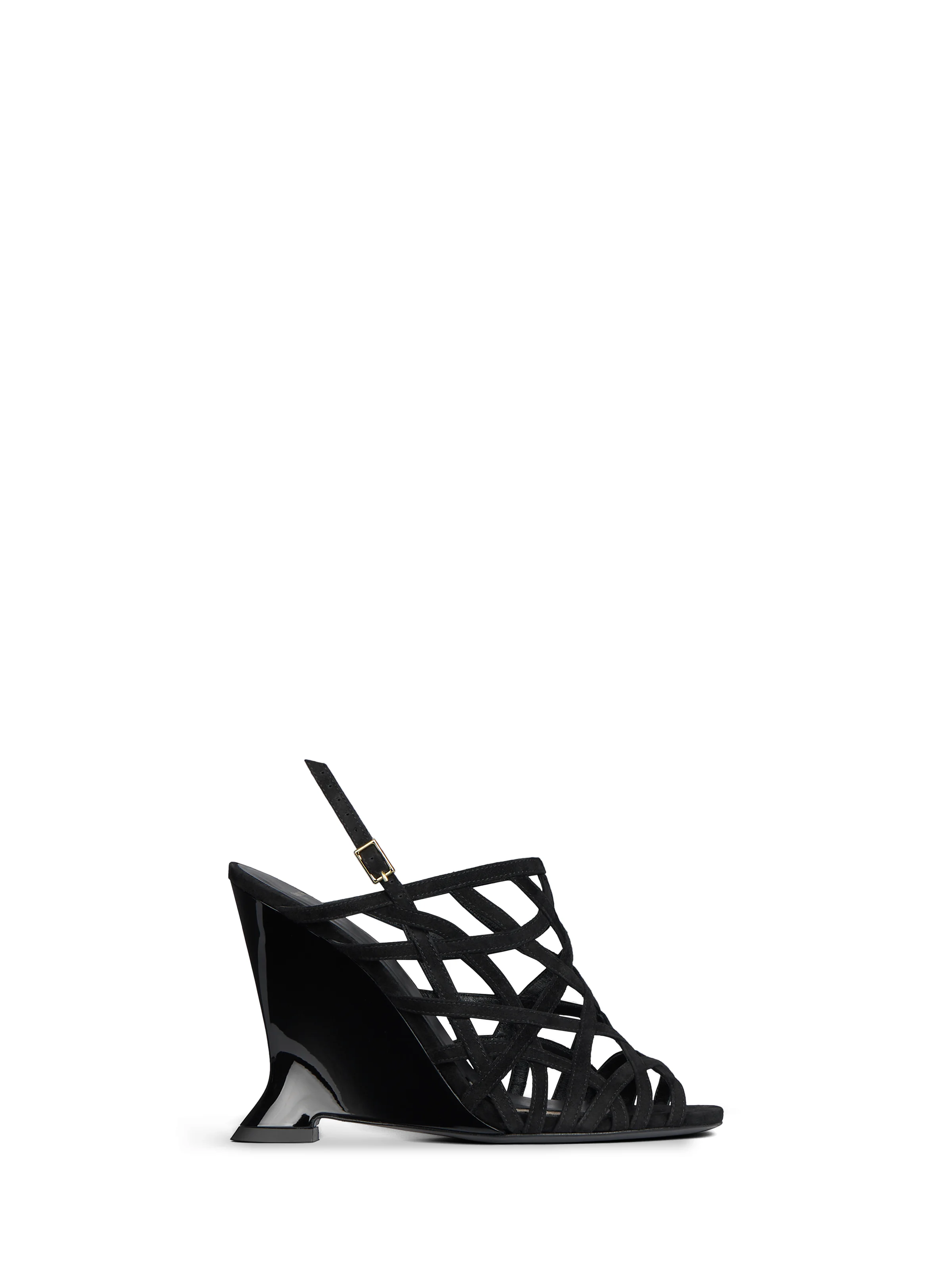 Wedge Cage sandals in suede - 1
