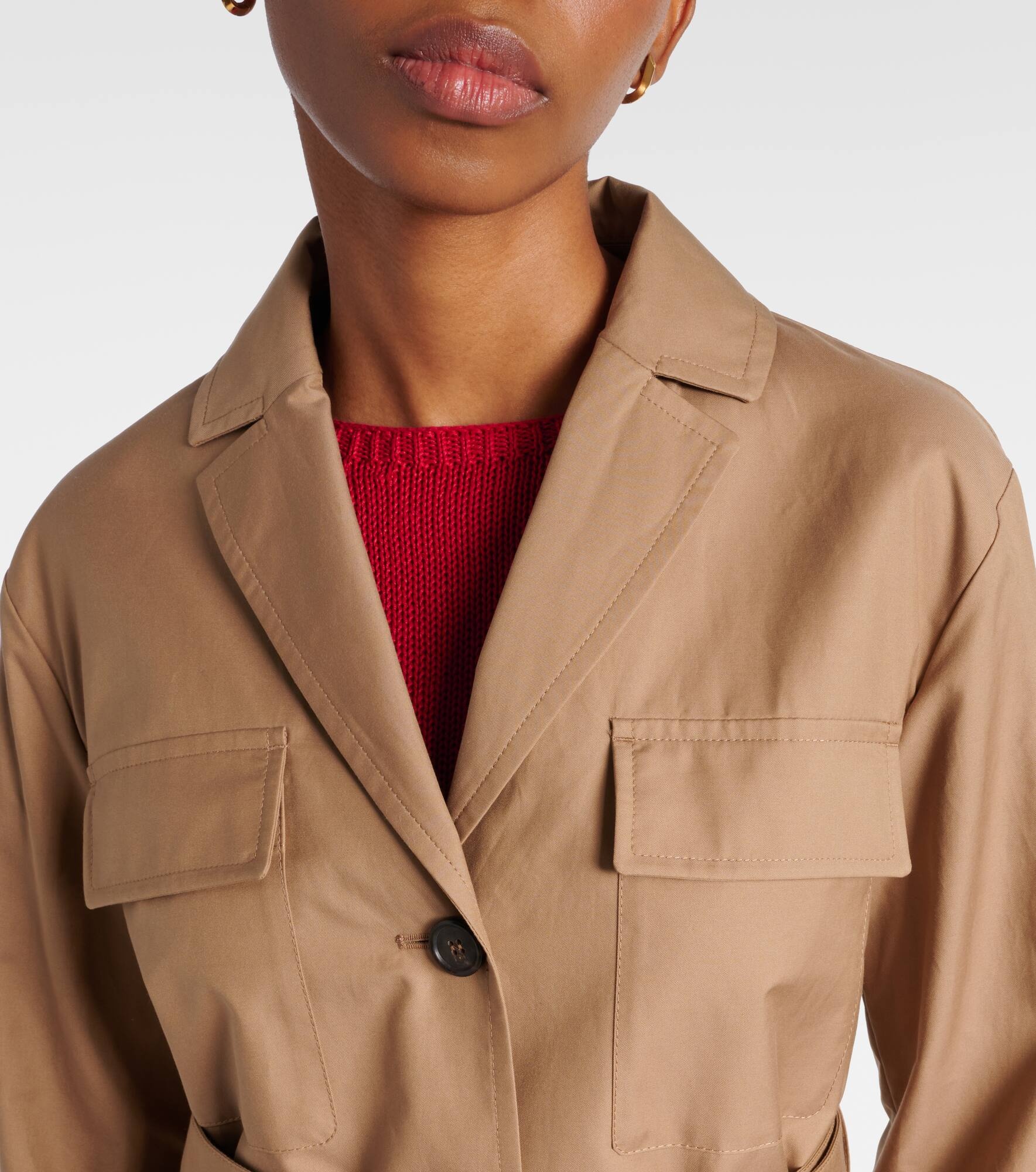 Giulia technical cotton-blend twill jacket - 4