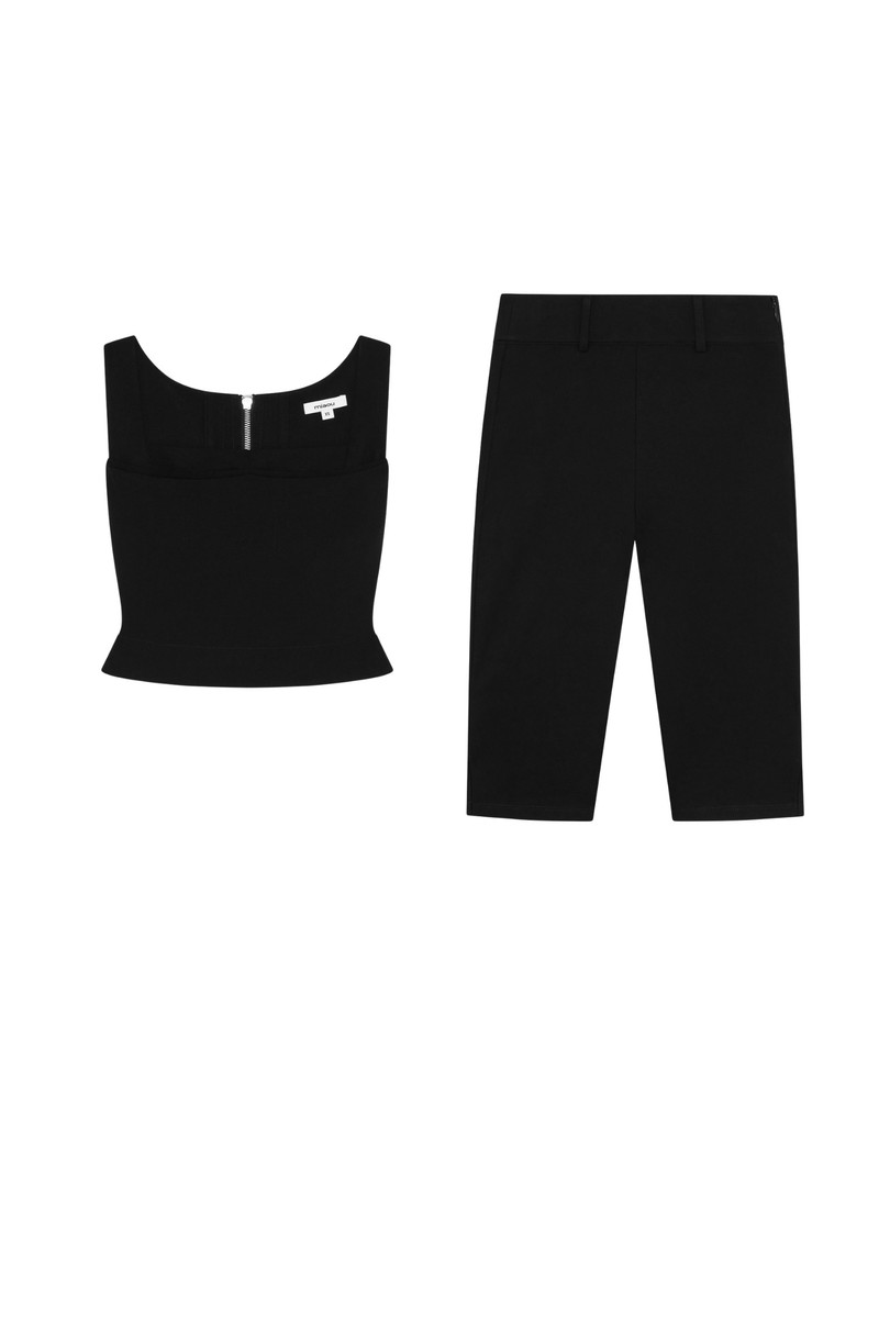 IMOGENE CORSET + HARLEY CAPRI - BLACK 1