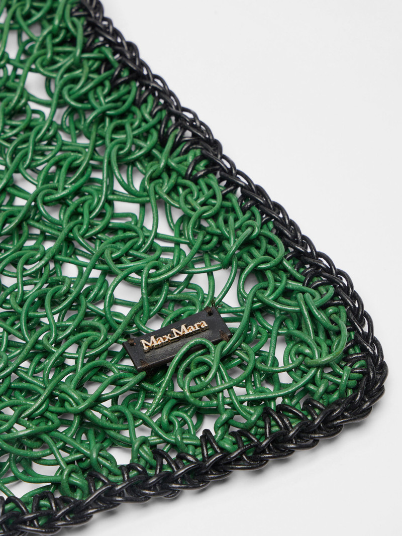 Max Mara FILLET Woven leather bag - 4511182106007 | REVERSIBLE