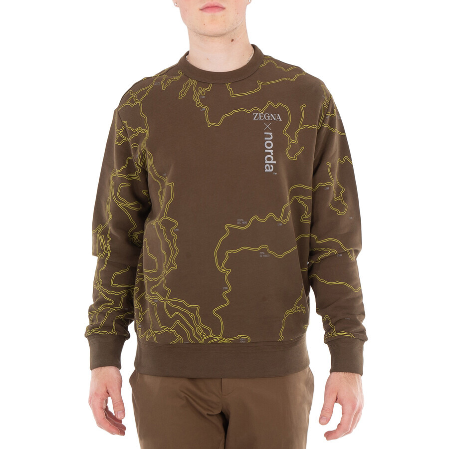 Ermenegildo Zegna All-Over Print Cotton Sweatshirt - 3