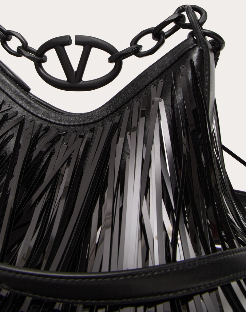 VLOGO MOON MINI HOBO BAG WITH SEQUIN FRINGES 8