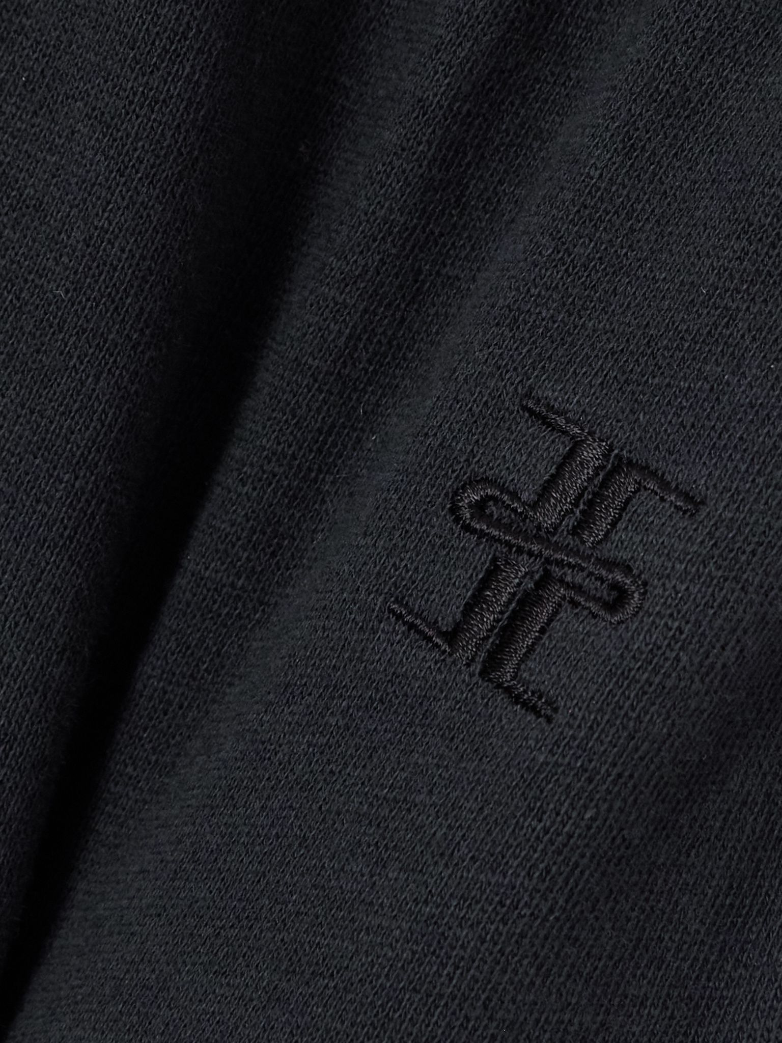 Wide-leg cotton-jersey sweatpants Black - 5