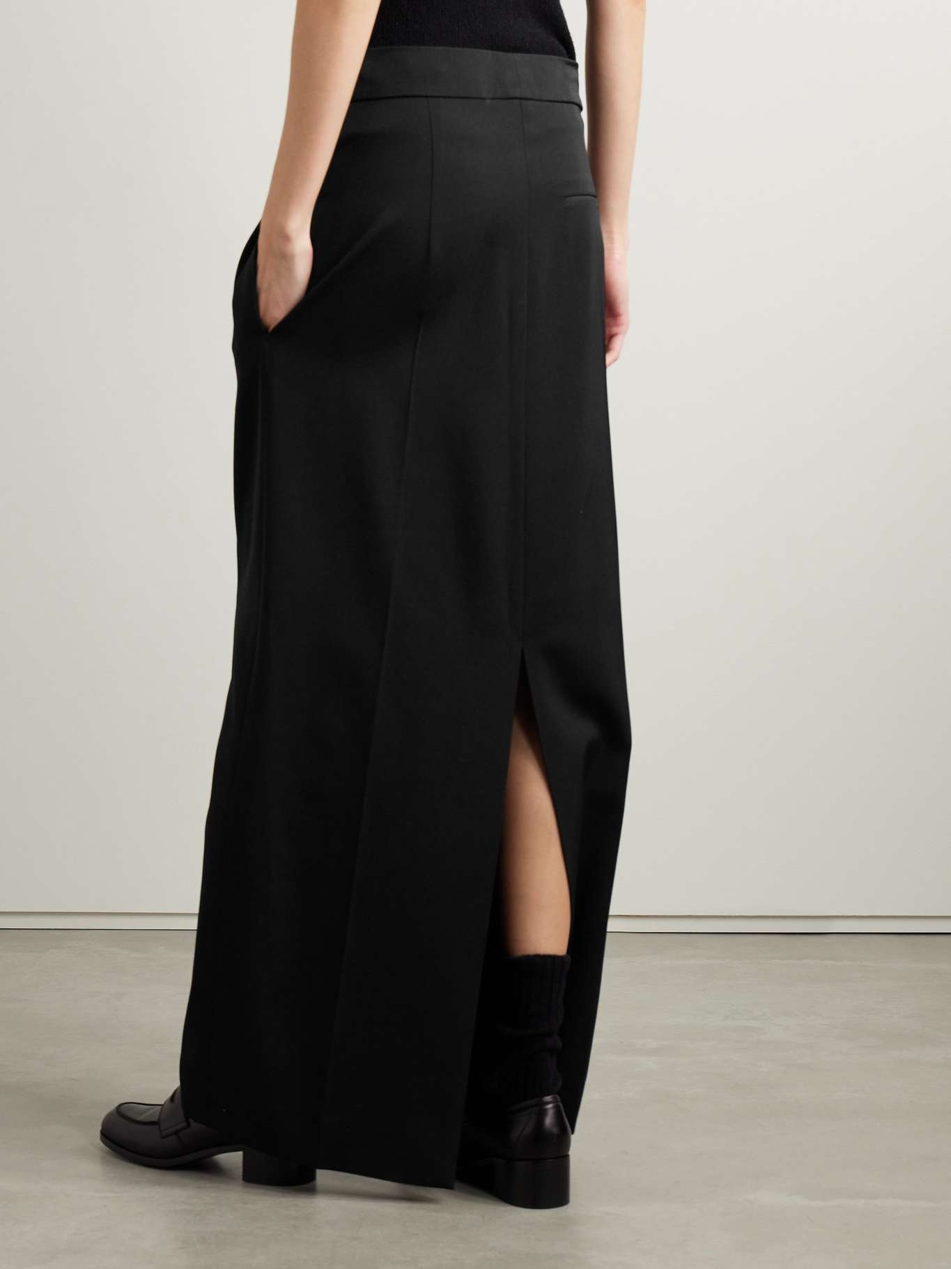 Trevy grain de poudre wool maxi skirt - 4