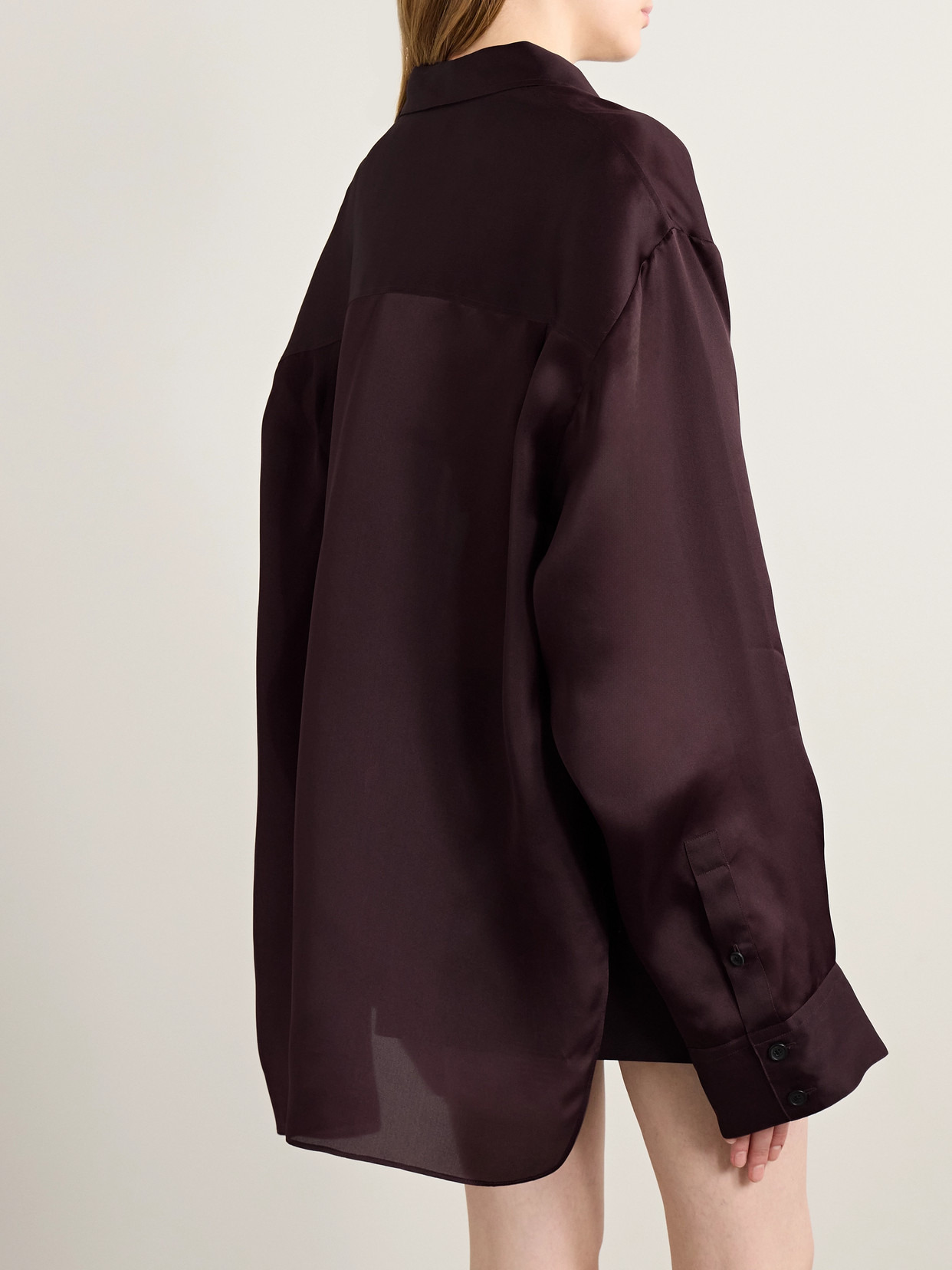 Matteo Oversized Silk-organza Shirt - 3