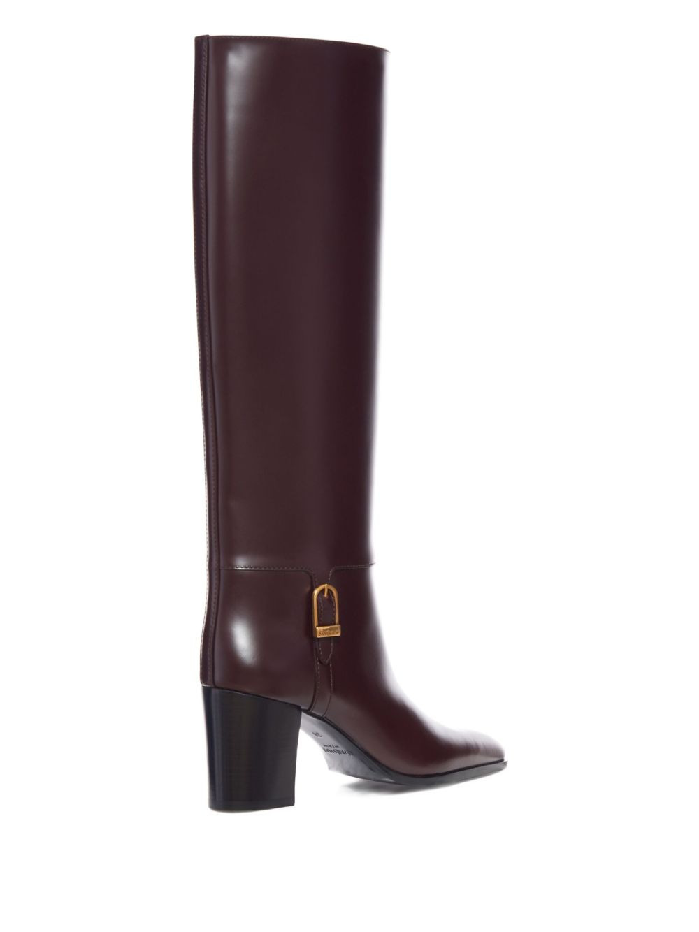 70mm buckle-detail calf-leather boots - 2