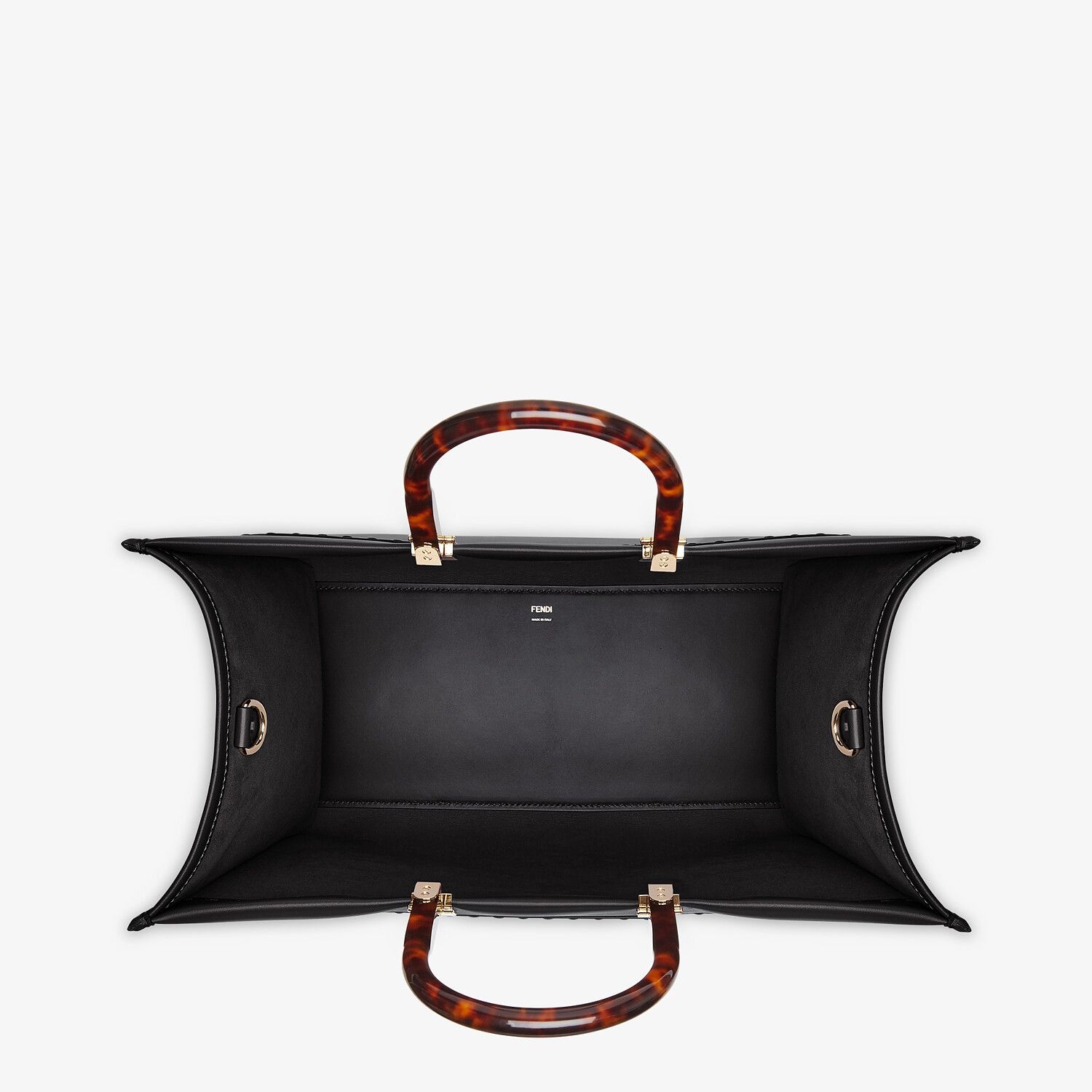 Black leather shopper - 4