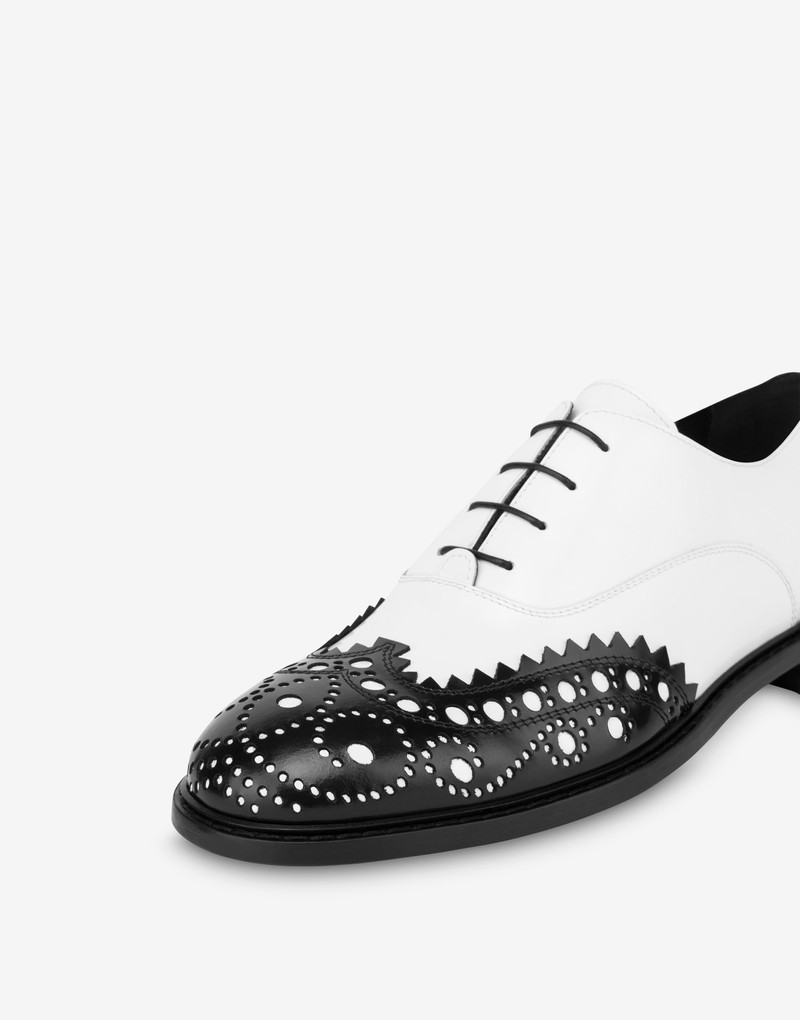 TWO-TONE CALFSKIN DERBY SHOES 4