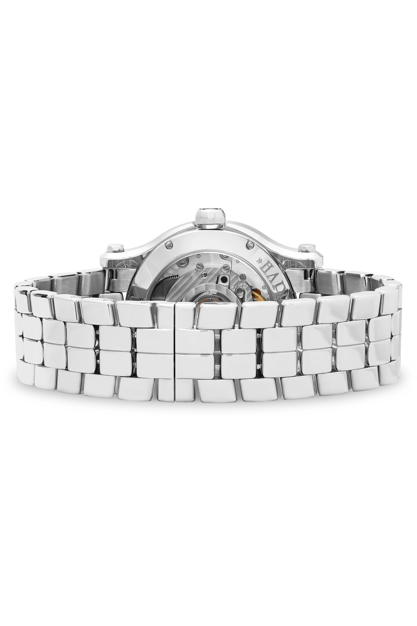 Happy Sport Automatic 36mm stainless steel and diamond watch - 7