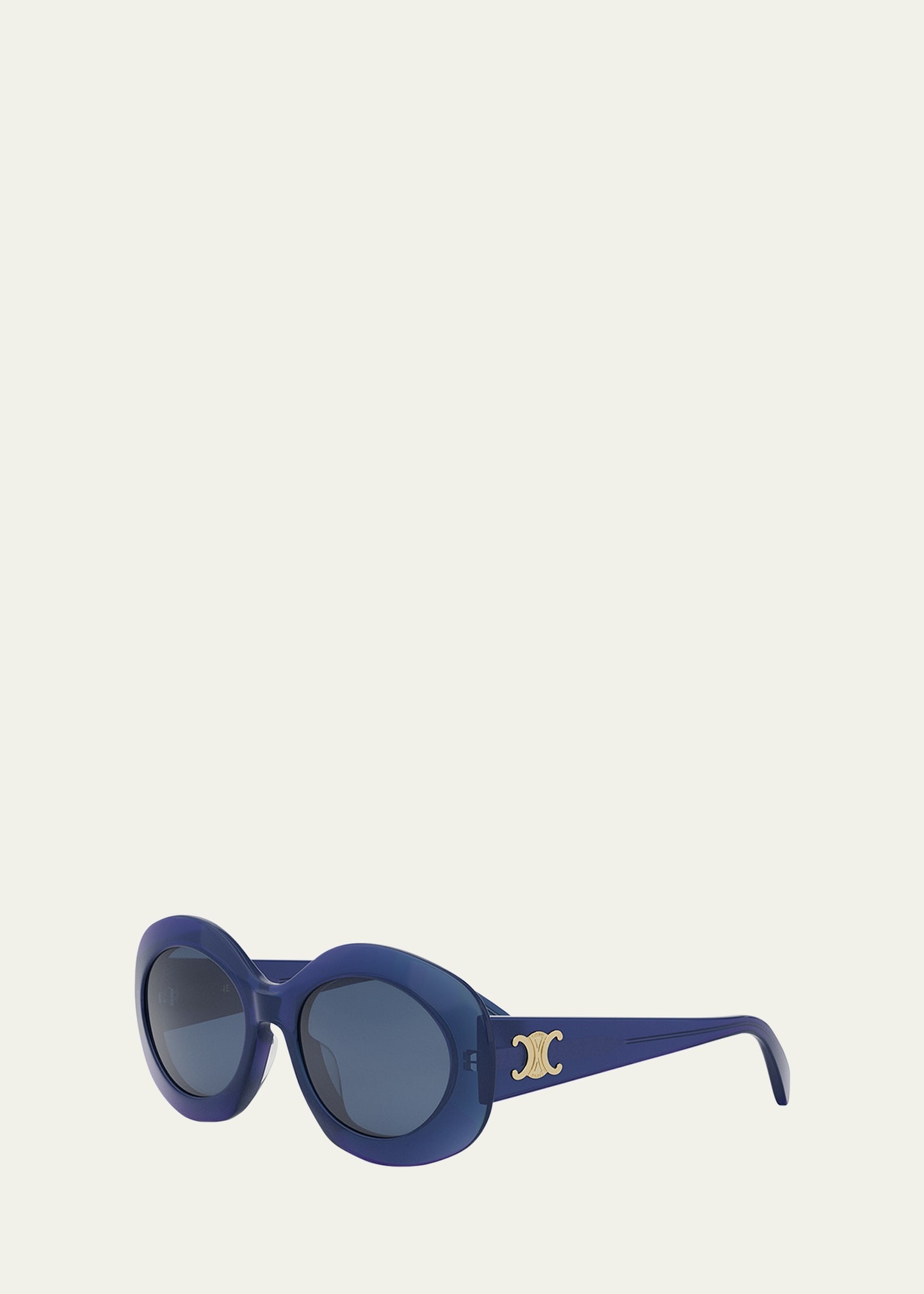 Triomphe Round Acetate Sunglasses - 2