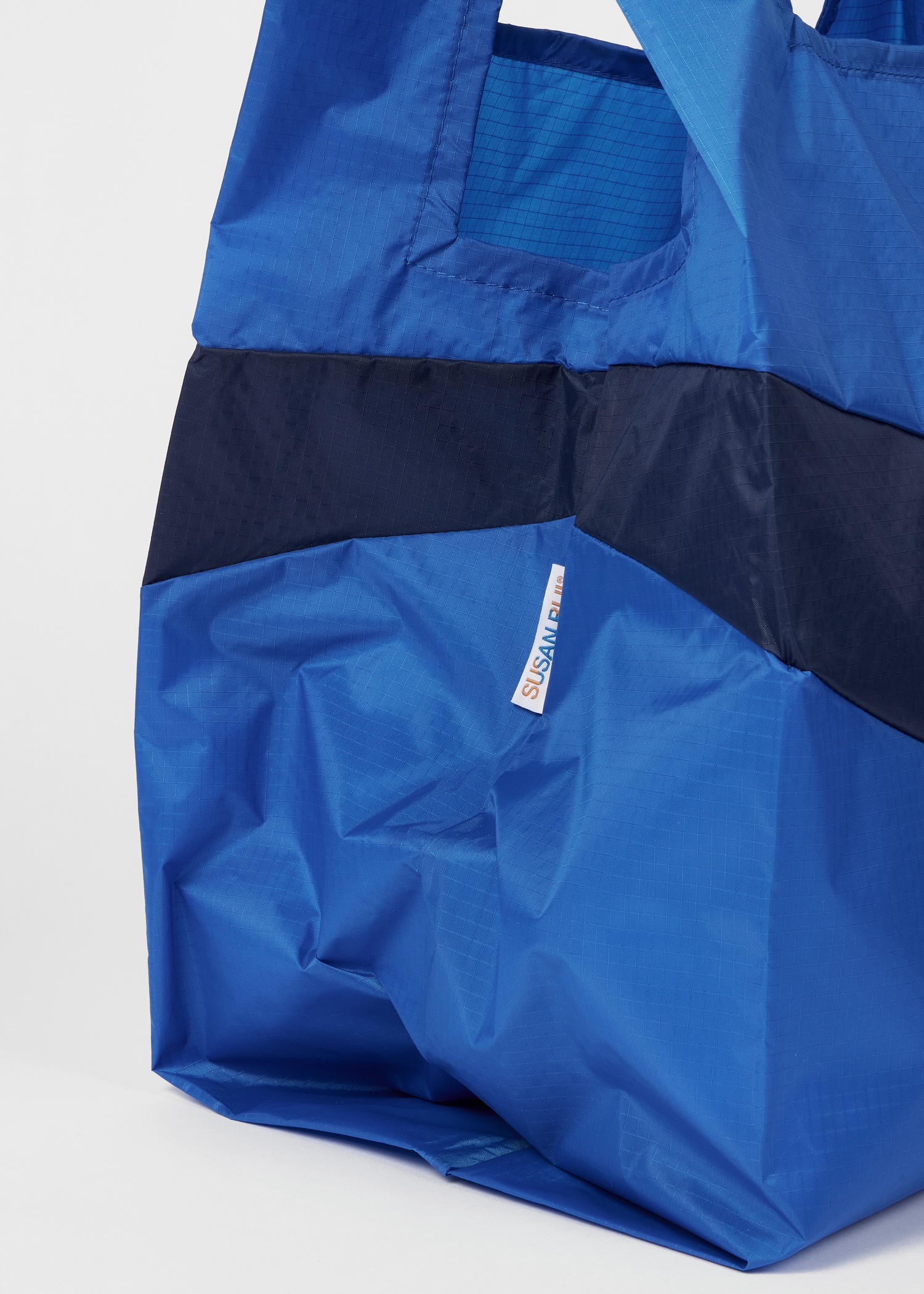 Blue & Navy 'The New Shopping Bag' by Susan Bijl - Large - 3