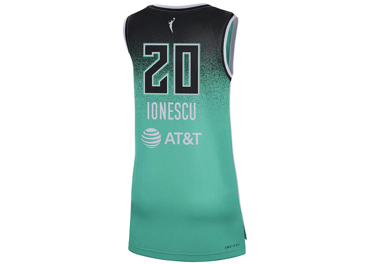 Nike WNBA Rebel Editon New York Liberty Sabrina Ionescu 2023 Dri-Fit Victory Jersey Mint/Black - 2