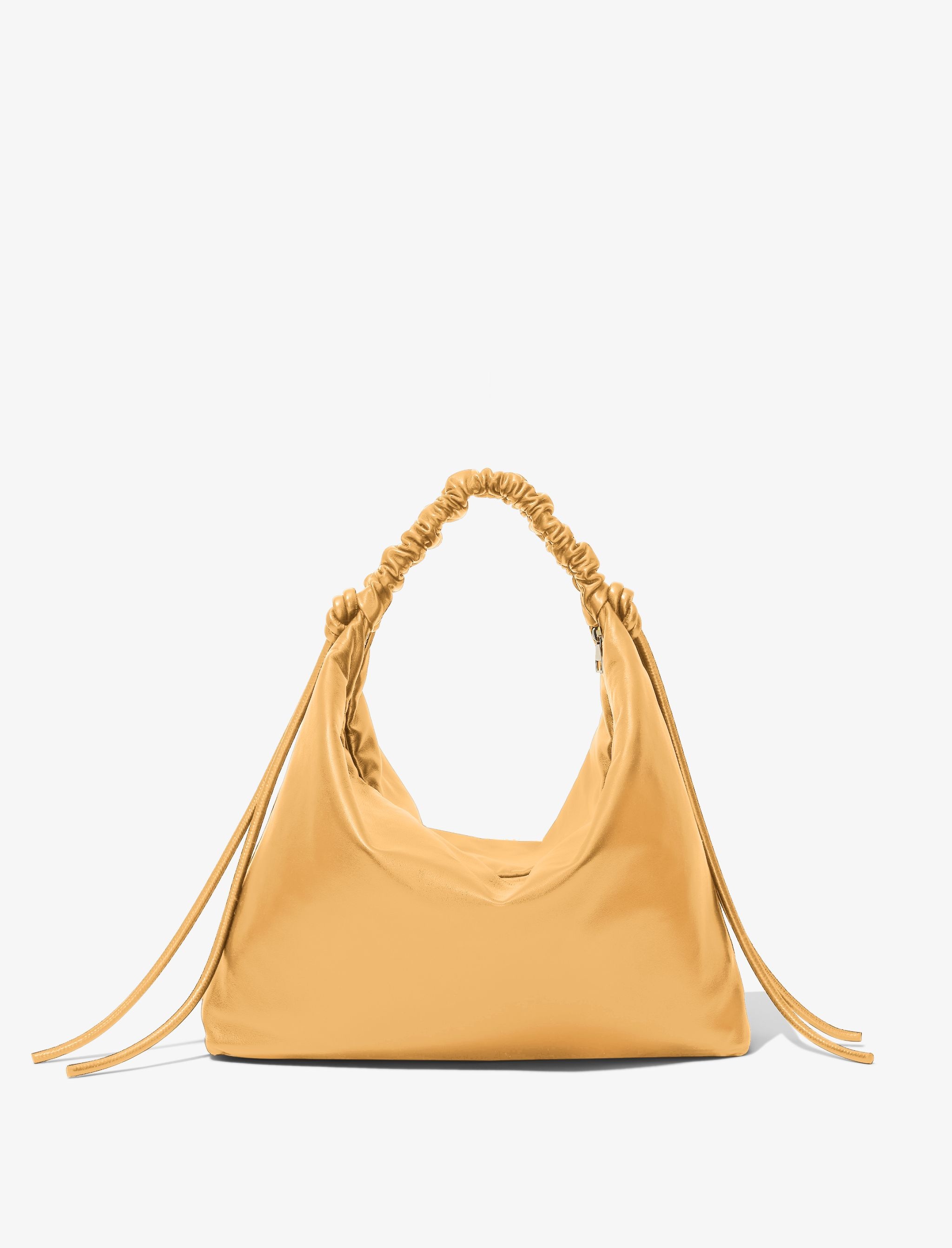 Large Drawstring Shoulder Bag - 4