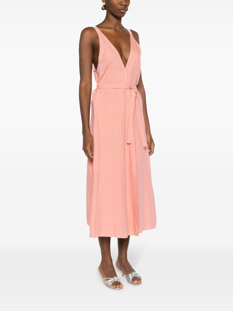 belted linen wrap dress 3