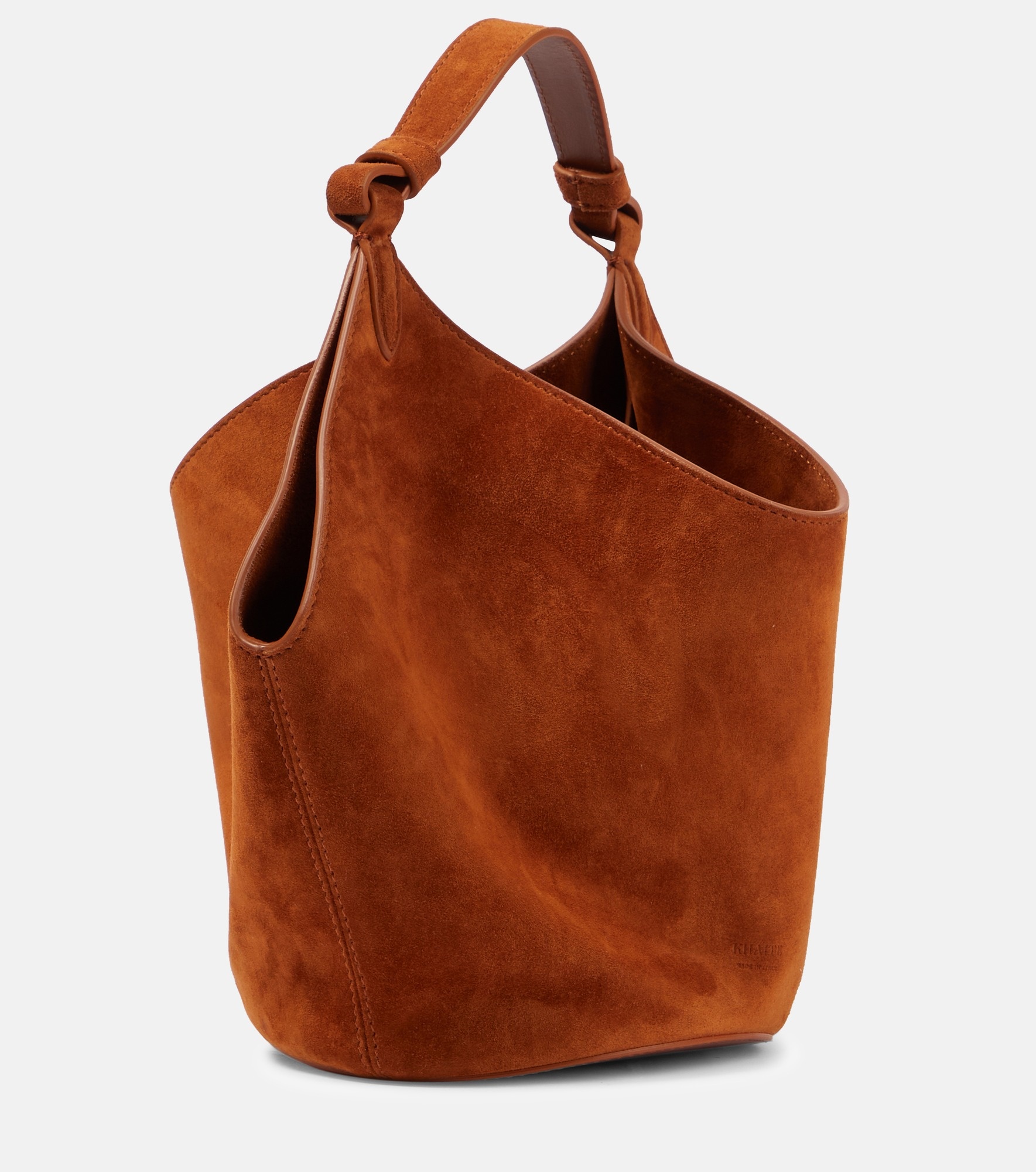 Lotus Mini suede tote bag - 4