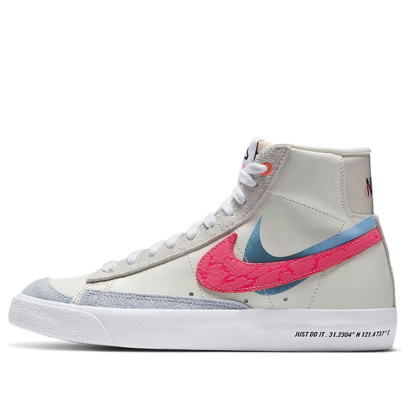 (WMNS) Nike Blazer Mid '77 'Cream Red Blue' DC0707-164 - 1