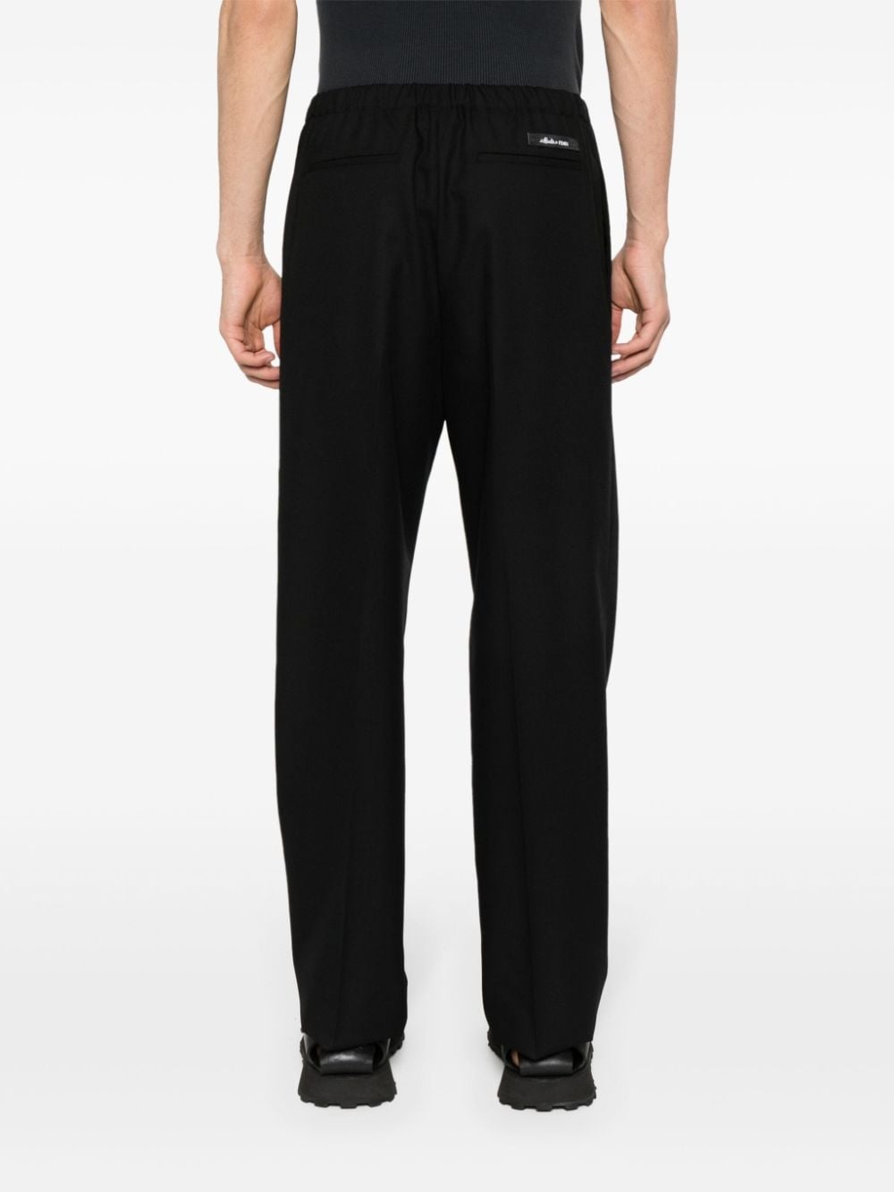 virgin-wool tapered trousers - 4