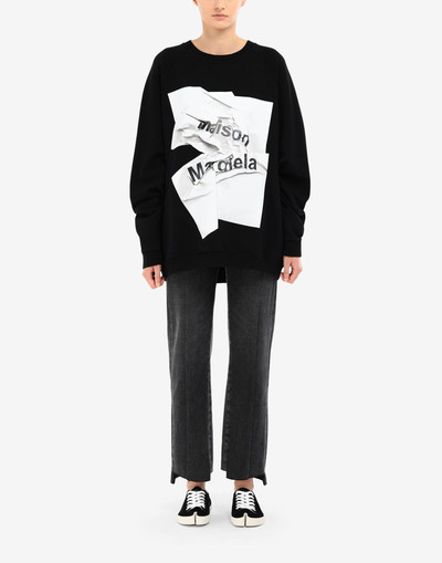 Maison Margiela Logo oversized sweatshirt outlook