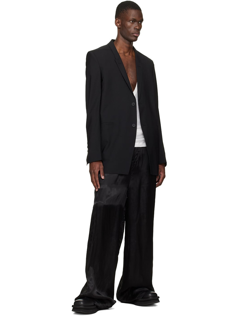 Rick Owens Black Low Factory Pull On Chelsea Boots outlook