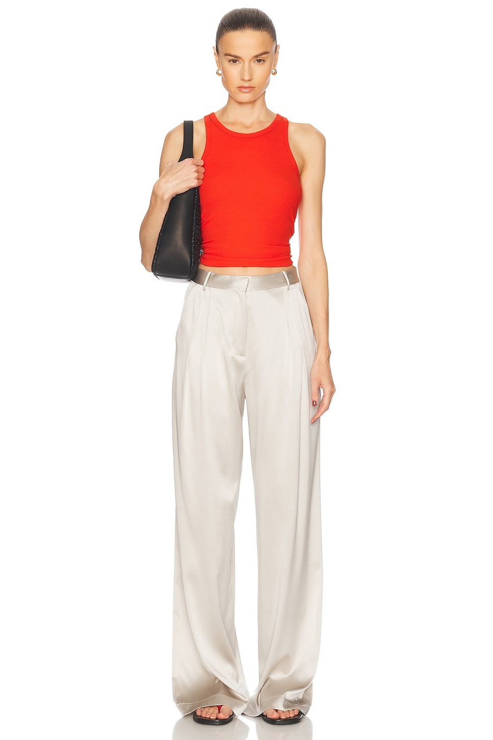 High Neck Fitted Tank Top - 4