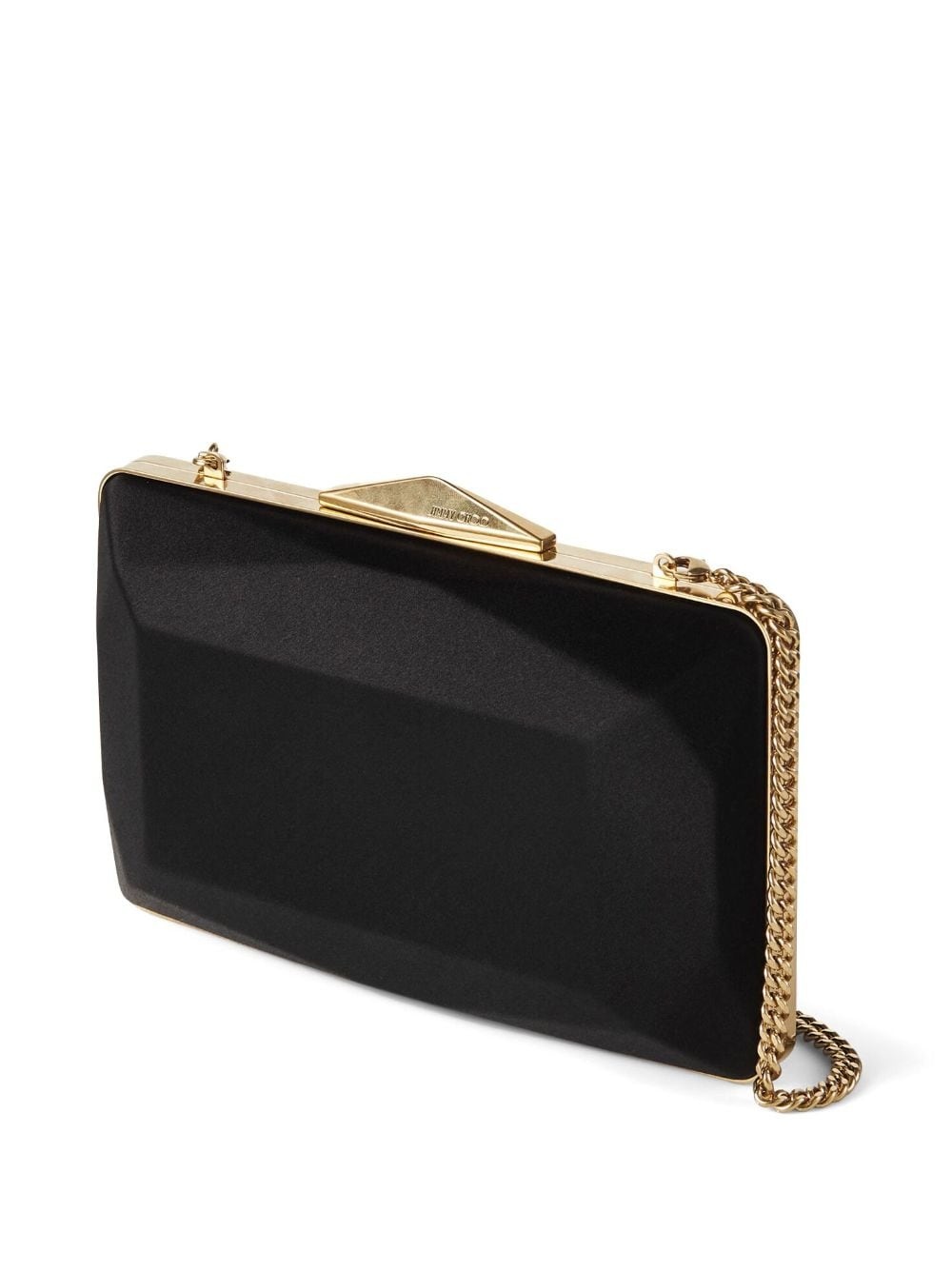 Diamond Box satin-finish clutch bag - 6