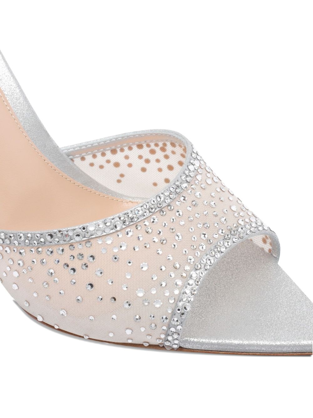 85mm crystal-embellished heeled mules - 4