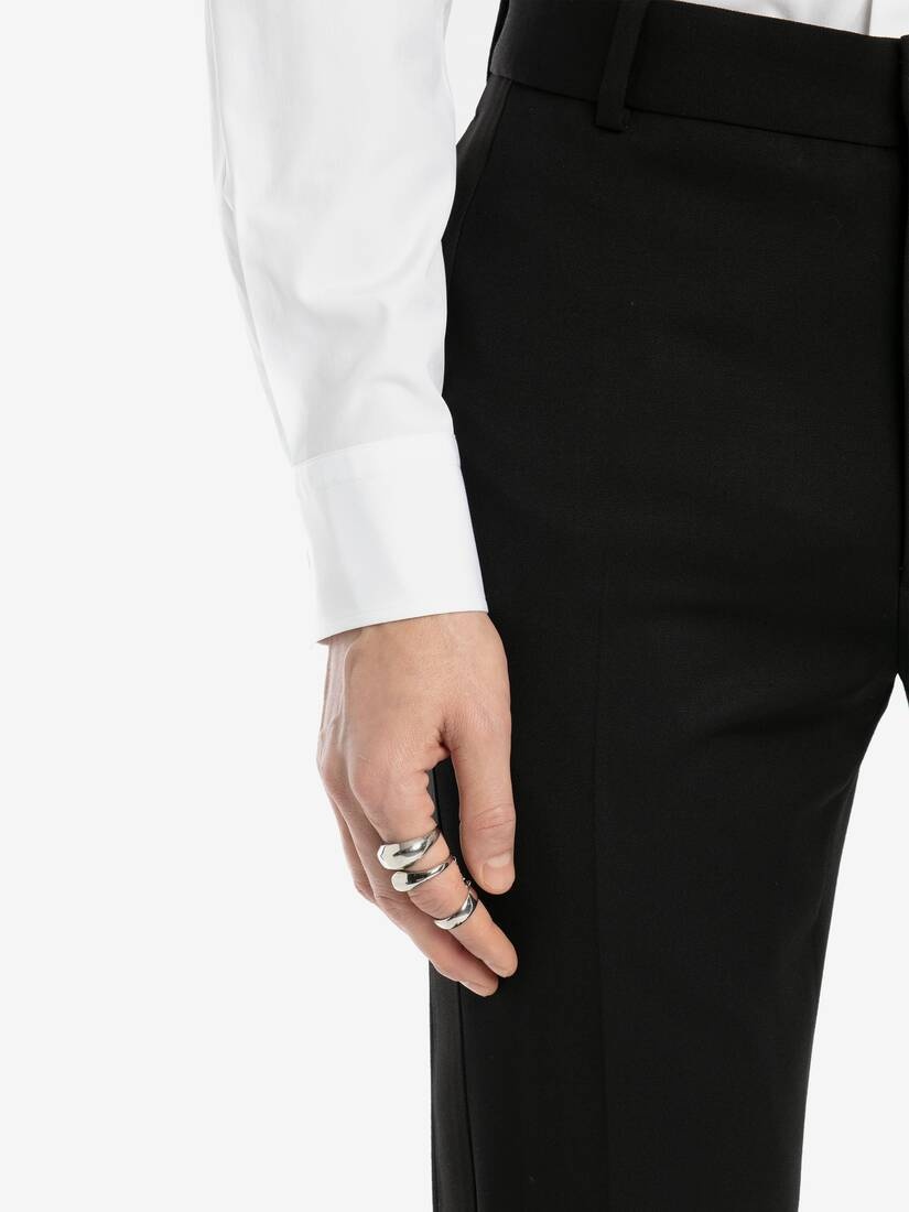 Long Stacked Ring in Antique Silver - 5