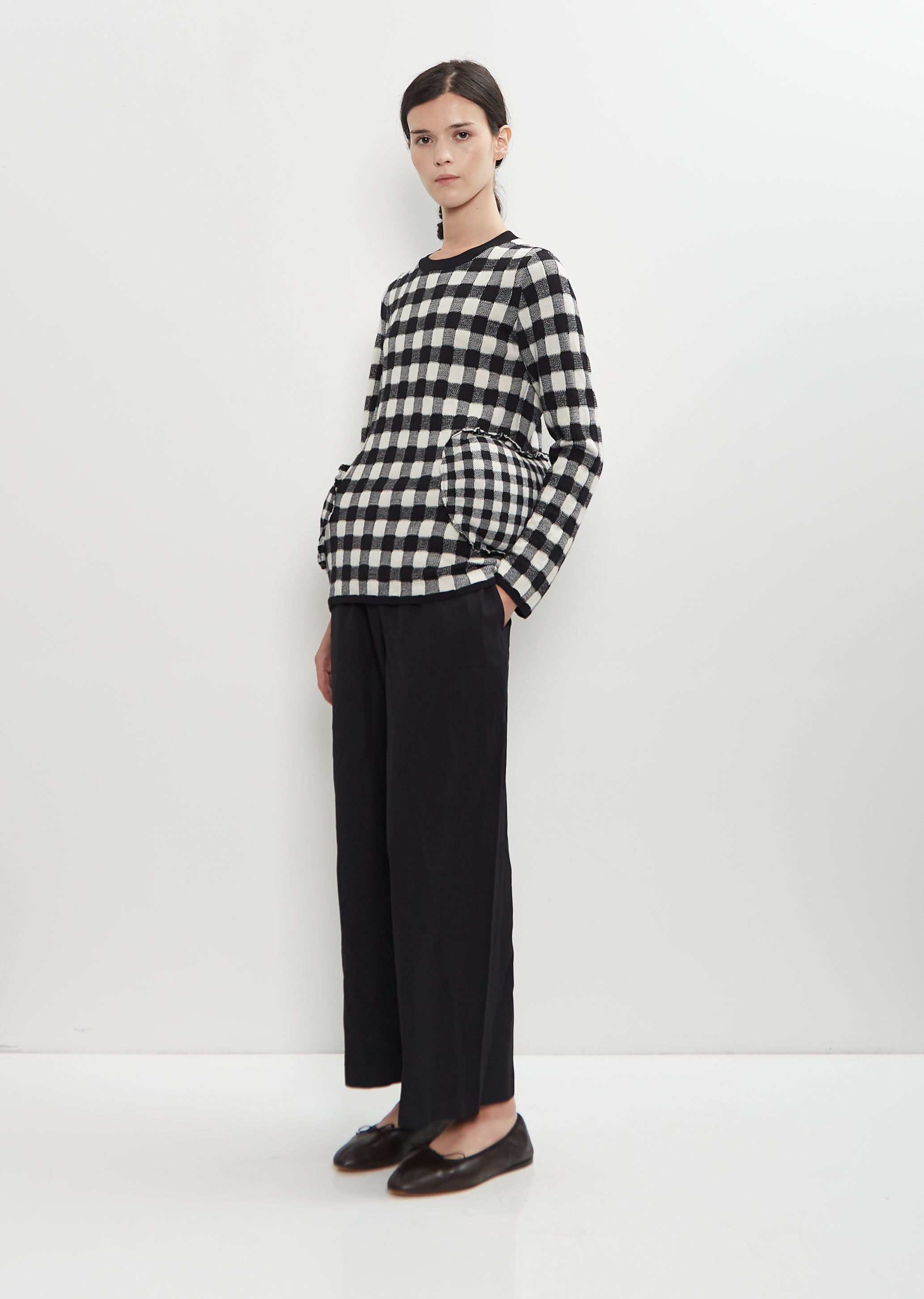 Padded Detail Sweater - 4