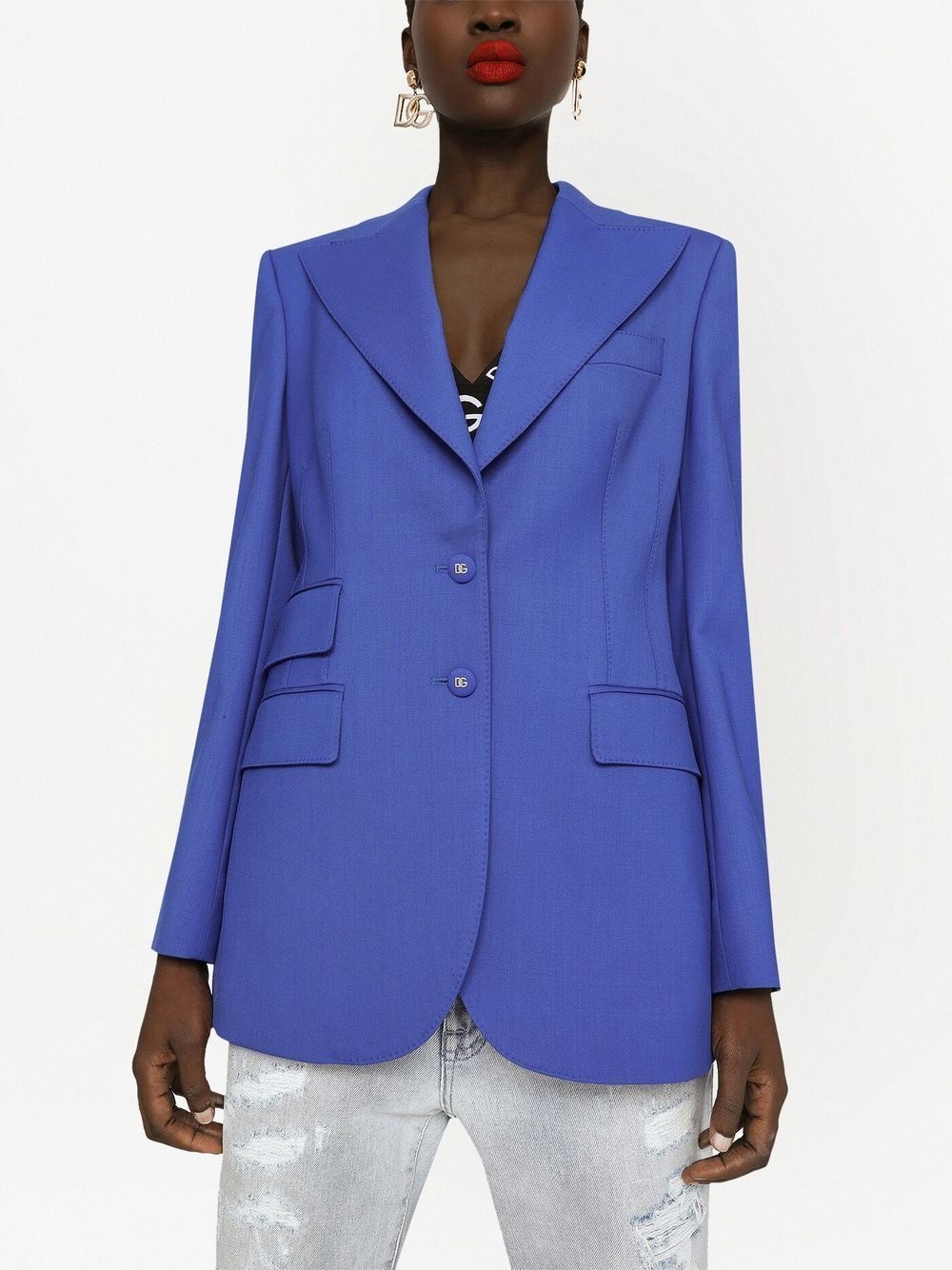 tailored single-breasted blazer - 5