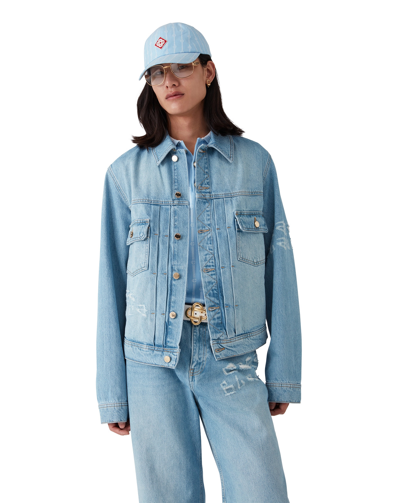 Graffiti Denim Jacket | Casablanca Paris - 4