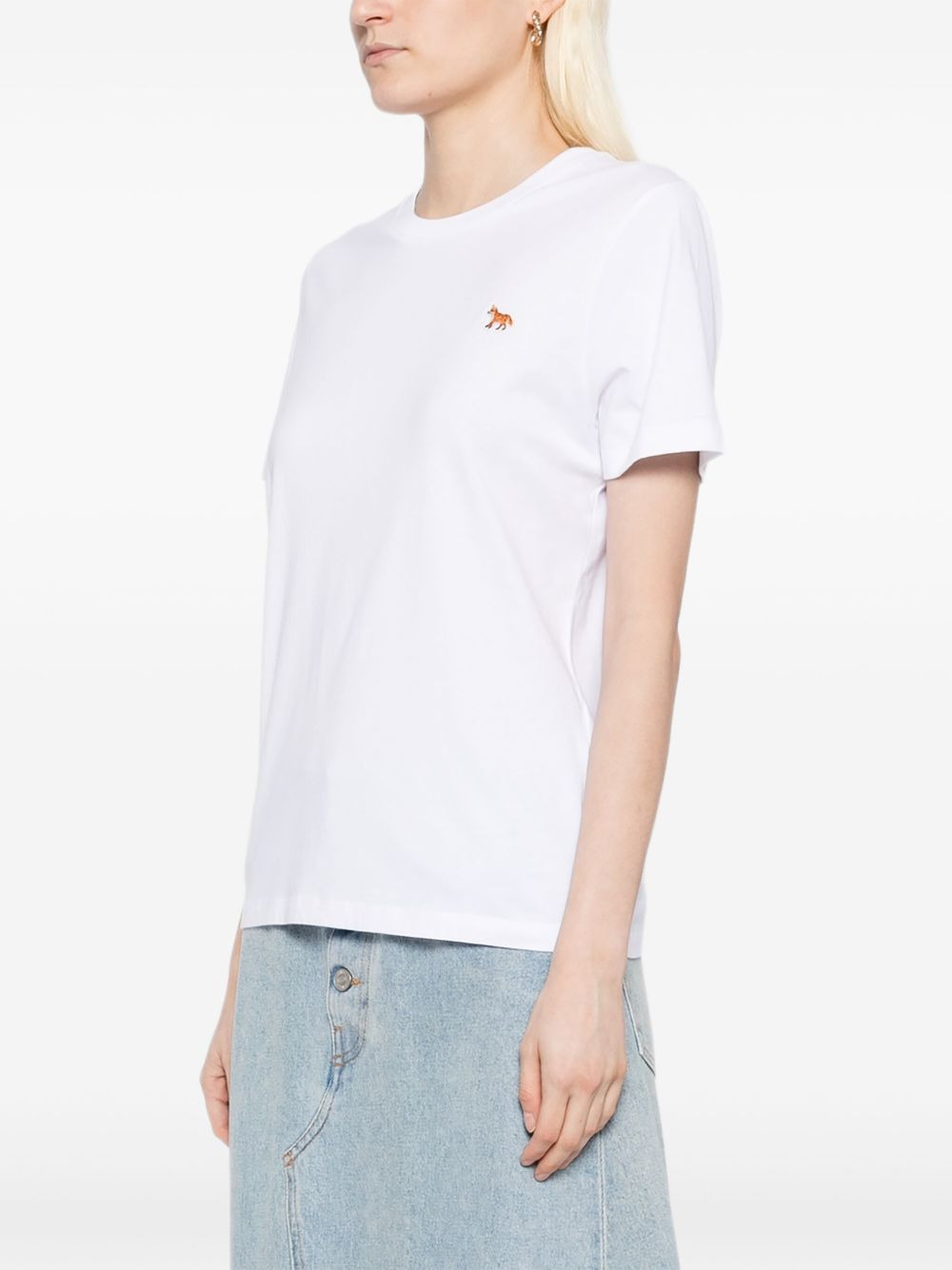 fox-embroidered T-shirt - 3