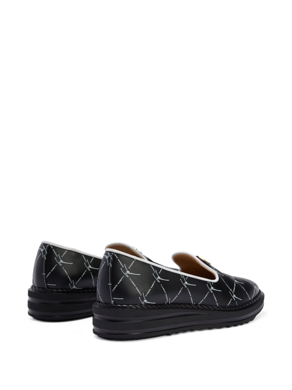 Tim logo-lettering loafers - 3