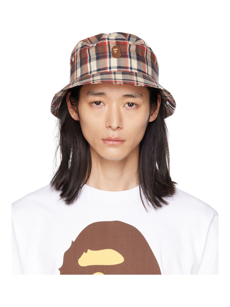 Red Check Bucket Hat - 1