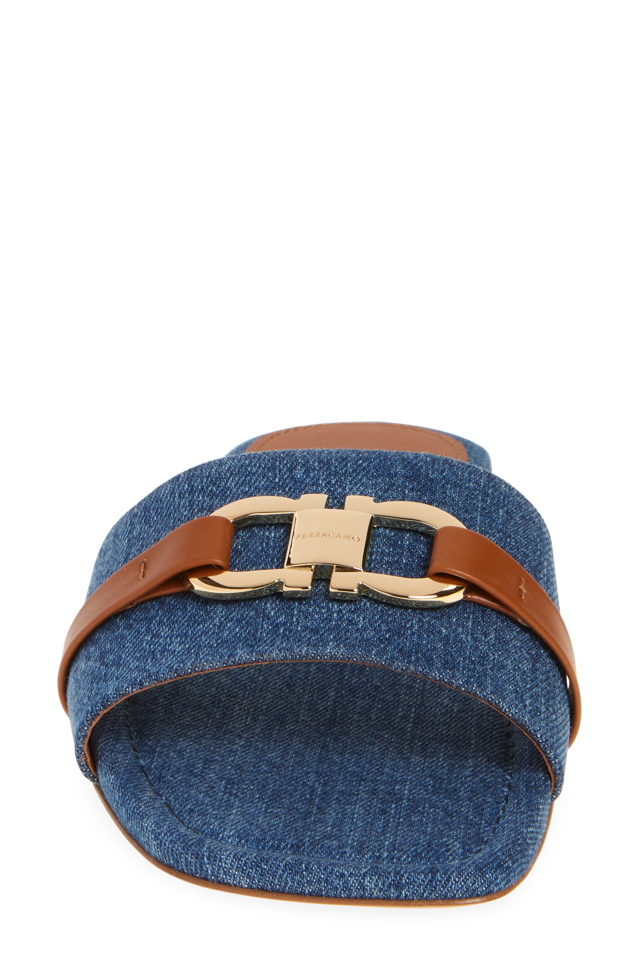 FERRAGAMO Leah Denim Slide Sandal at Nordstrom - 4