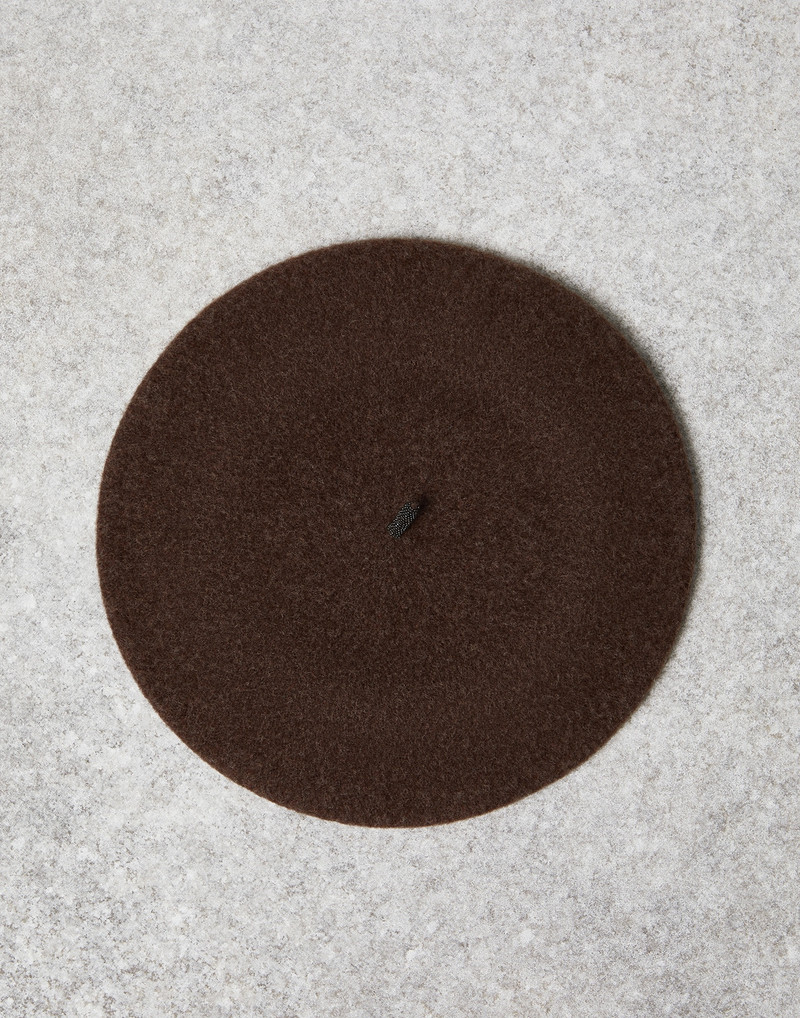 Wool beret with Precious detail - 1