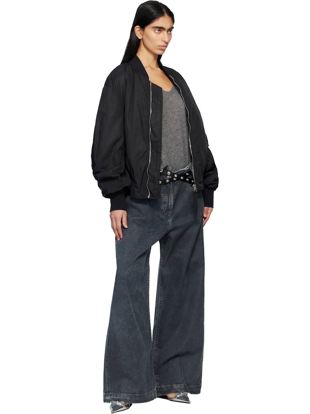 Navy Long Jeans - 4