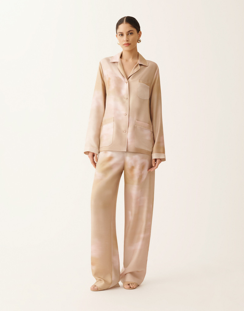 Printed silk twill shirt 3